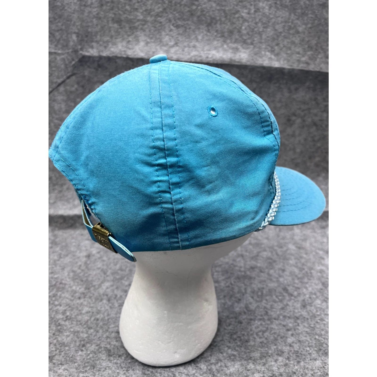 Vintage VINTAGE Desert Lakes Hat Cap Strap Back Adult Small Blue Cotton Golfer Rope 90s Size ONE SIZE - 6 Thumbnail
