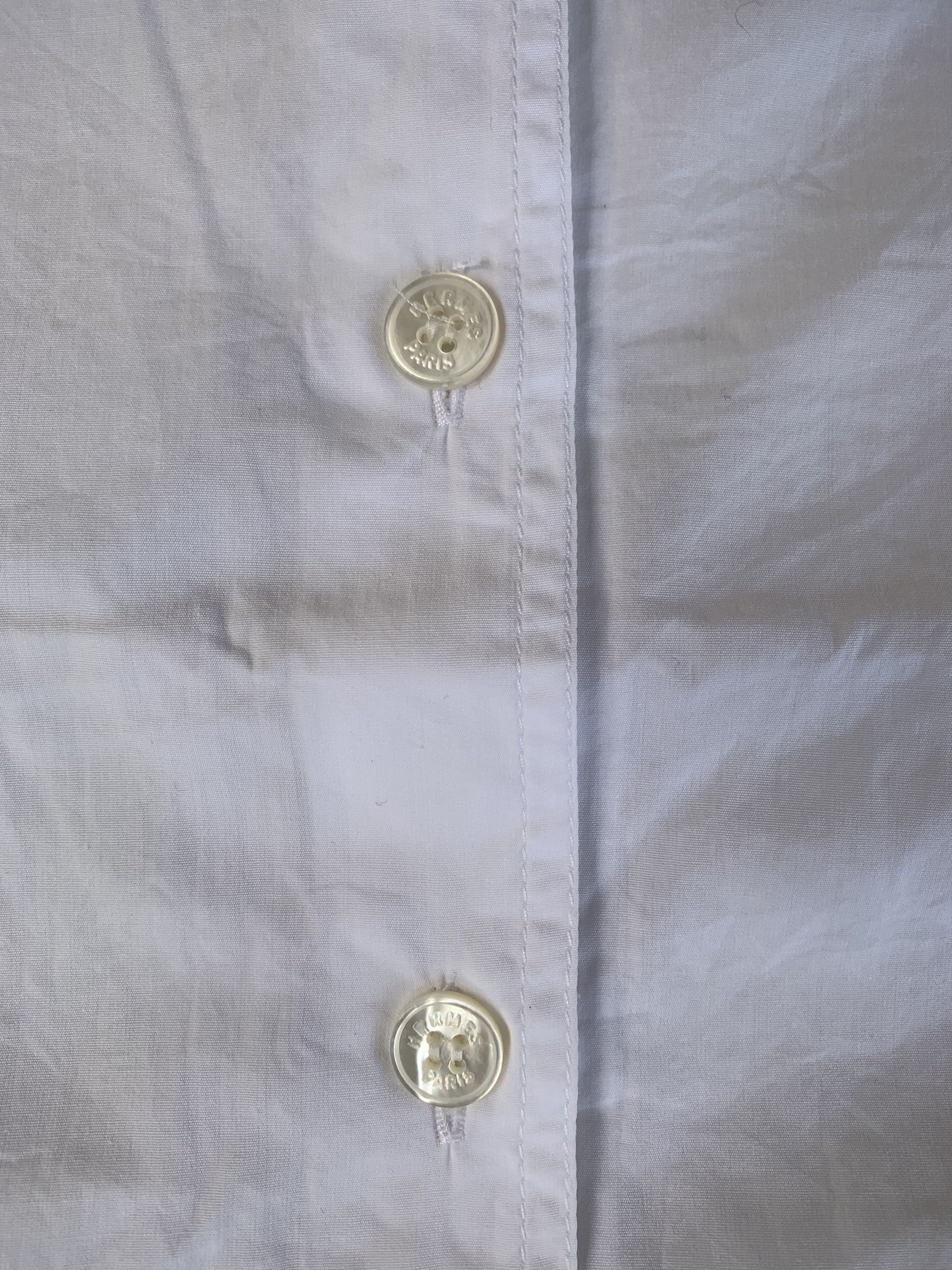 Hermes Hermes H H embroidery logo long button shirt Size XXS / US 00 / IT 34 - 5 Thumbnail