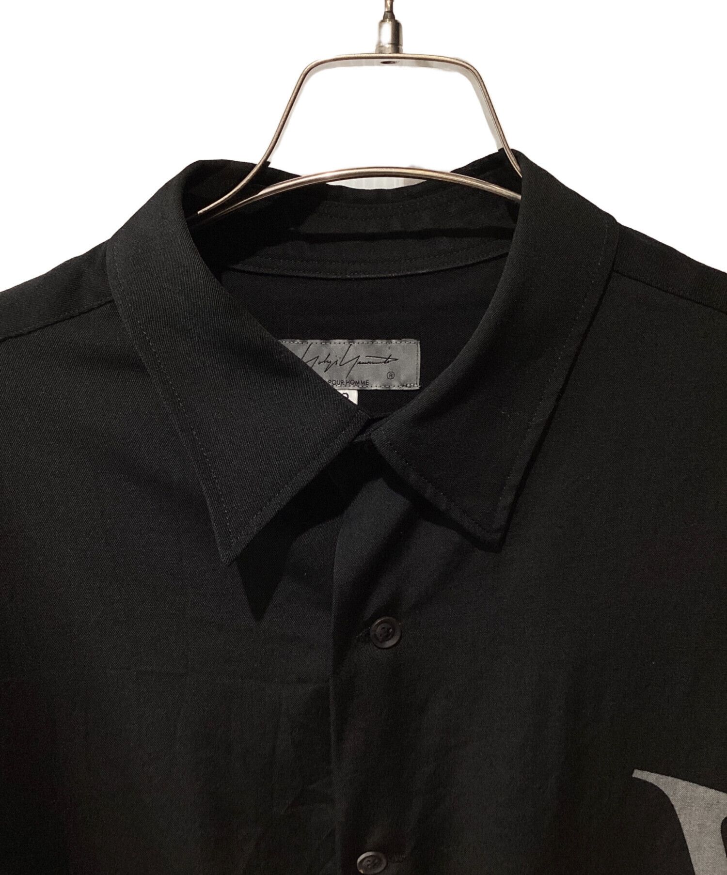 Yohji Yamamoto YOHJI YAMAMOTO Pour Homme 24SS YY Discharge Print Shirt 3 Size US L / EU 52-54 / 3 - 6 Thumbnail