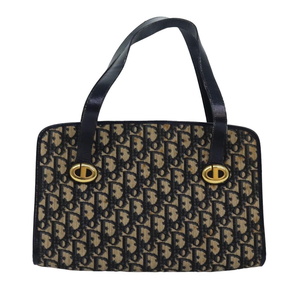 Dior DIOR Trotter Canvas Hand Bag Canvas Navy Size ONE SIZE - 2 Thumbnail