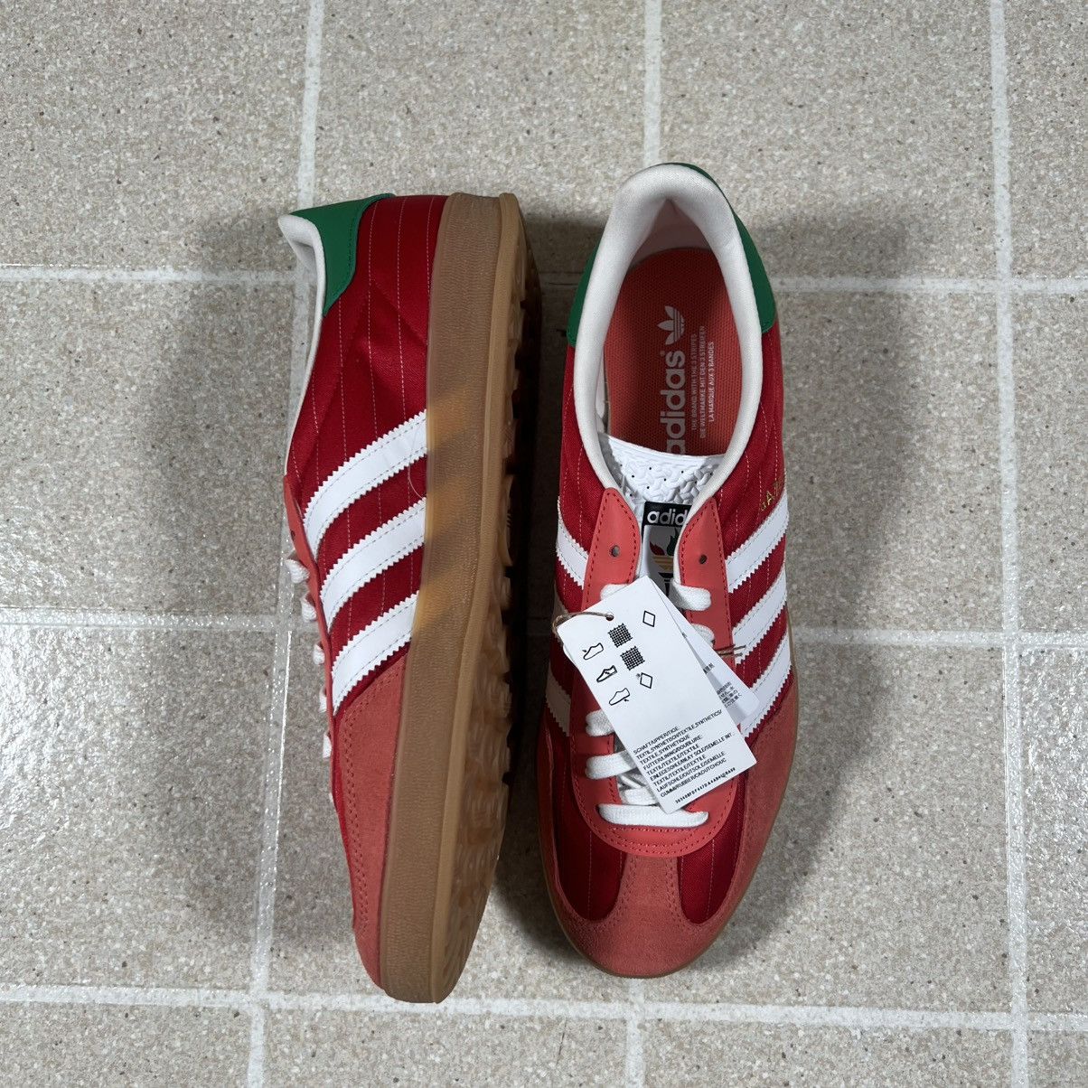 Adidas Adidas Gazelle Indoor Olympic Pack Red Green White 10.5 Size US 10.5 / EU 43-44 - 3 Thumbnail