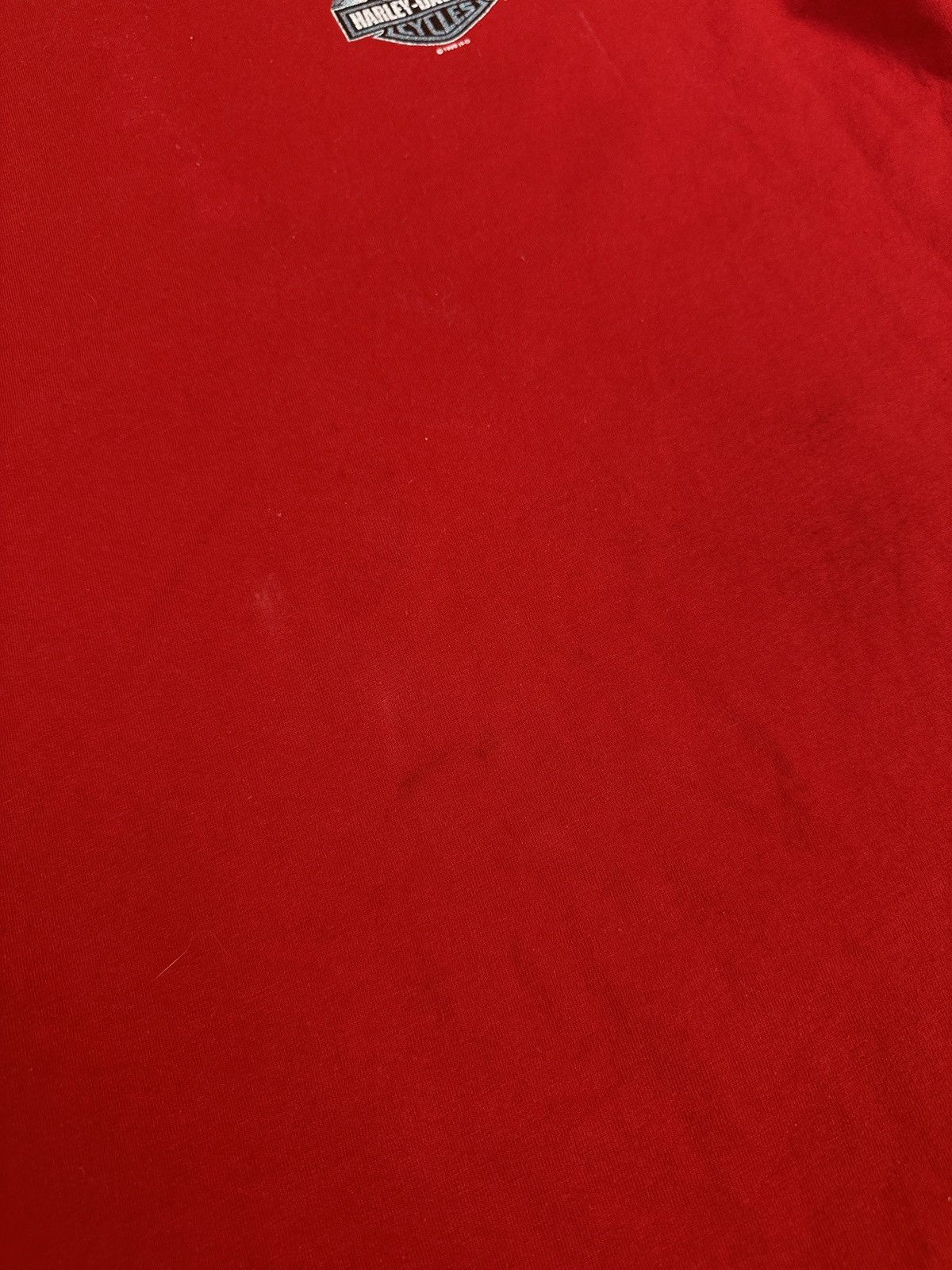 Harley Davidson × Vintage Vintage 1999 Harley Davidson Eagle Red Biker T-Shirt Size US L / EU 52-54 / 3 - 6 Thumbnail