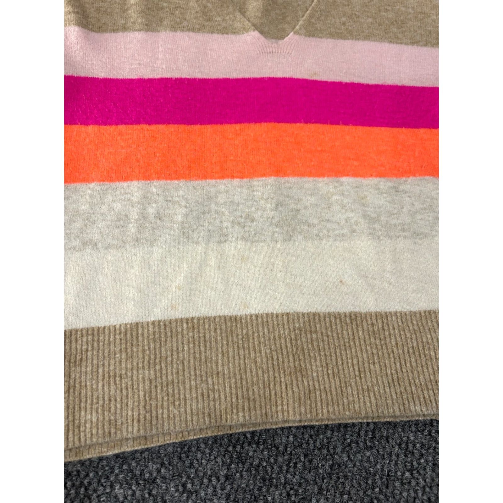 Loft LOFT Sweater Womens L Multicolor Stripe Crew Neck Long Sleeve Pullover Knit Size L / US 10 / IT 46 - 3 Thumbnail
