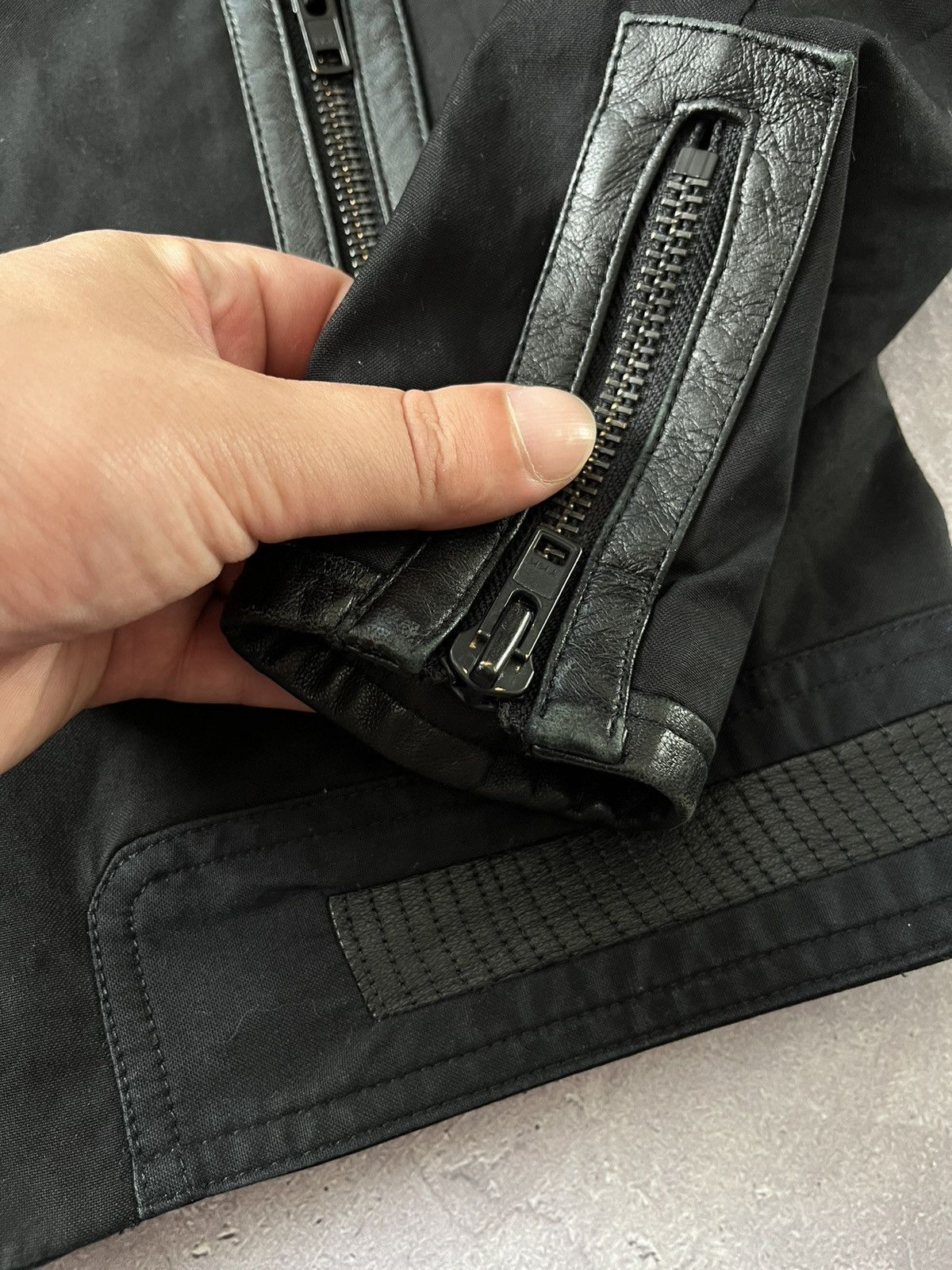 The Kooples The Kooples Jacket Black with Leather Trim size L Size US L / EU 52-54 / 3 - 6 Thumbnail