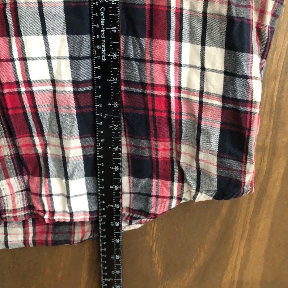 Timberland VINTAGE Timberland Mens Shirt Red Multi Plaid Flannel Button Down 100% Cotton XLarge Size US XL / EU 56 / 4 - 6 Thumbnail