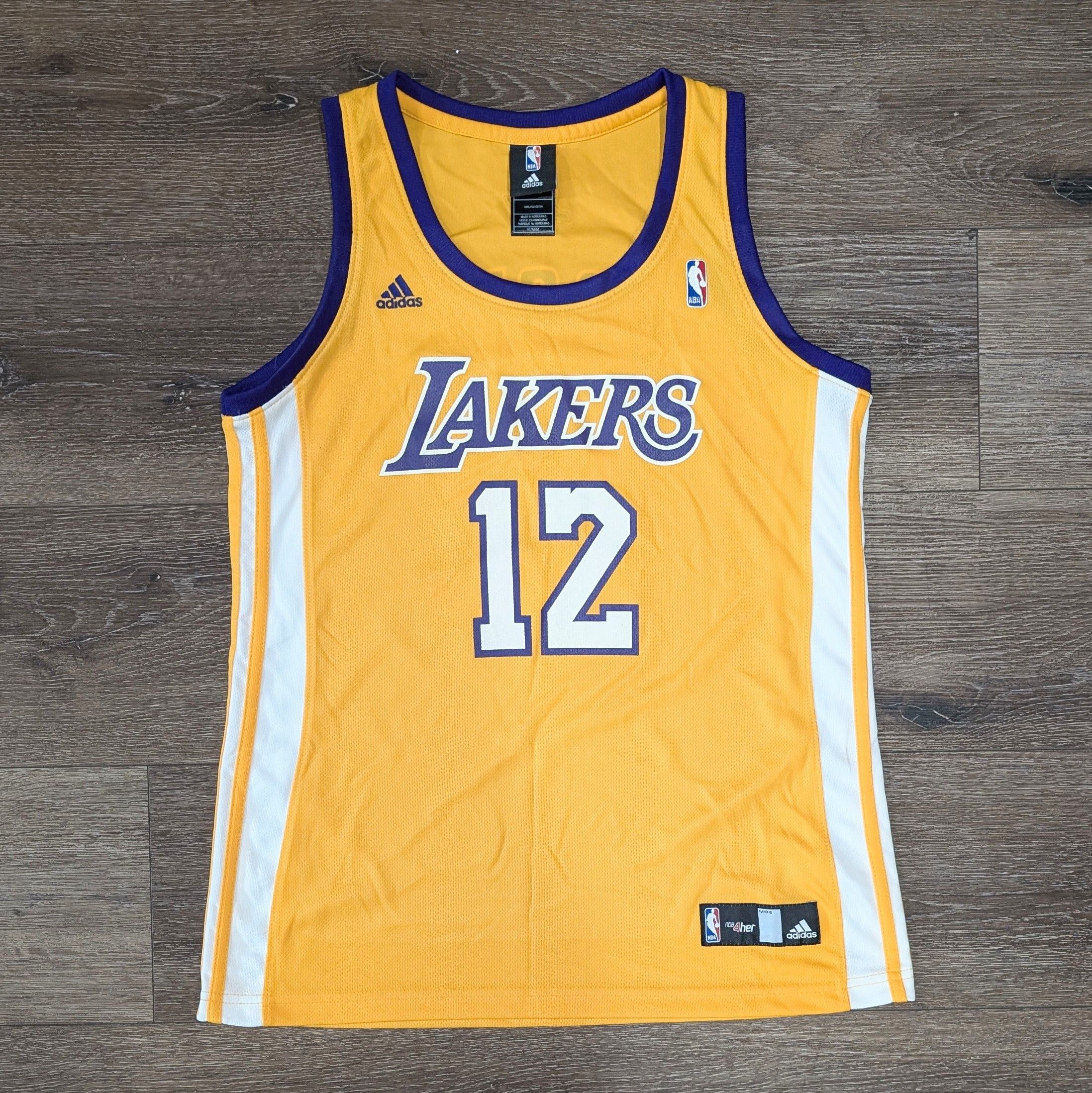 Adidas × NBA Adidas NBA 4 Her LA Lakers Shannon Brown no. 12 jersey Size M / US 6-8 / IT 42-44 - 1 Thumbnail
