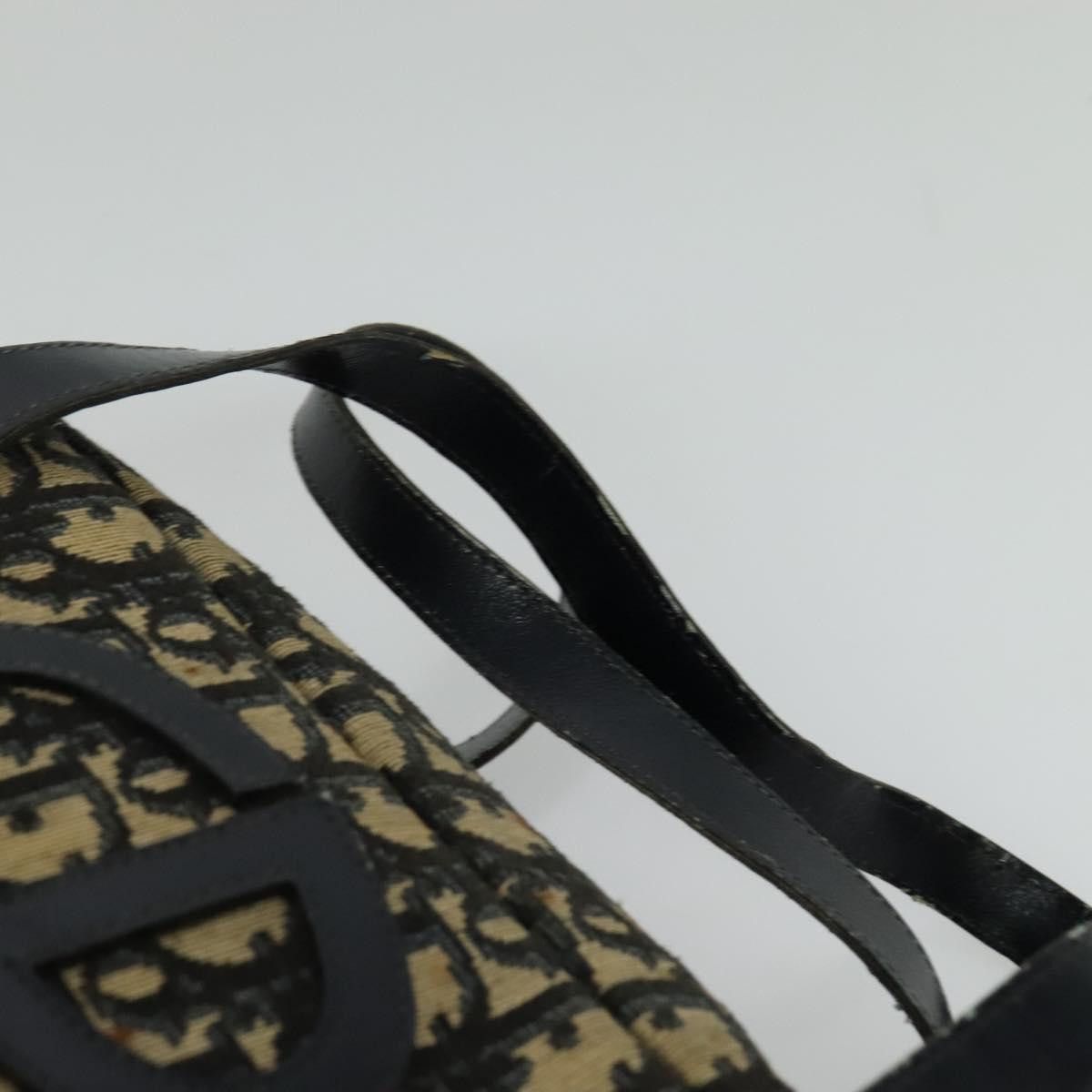 Dior DIOR Trotter Canvas Hand Bag Navy Gold Size ONE SIZE - 8 Thumbnail