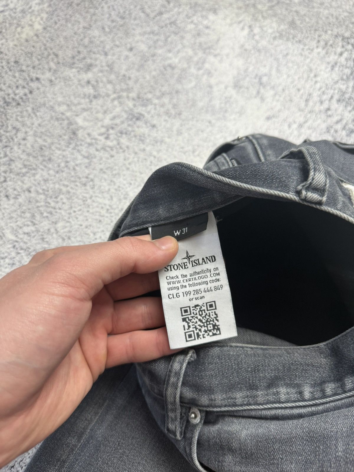 Stone Island Stone Island Grey Jeans Size US 31 - 19 Thumbnail