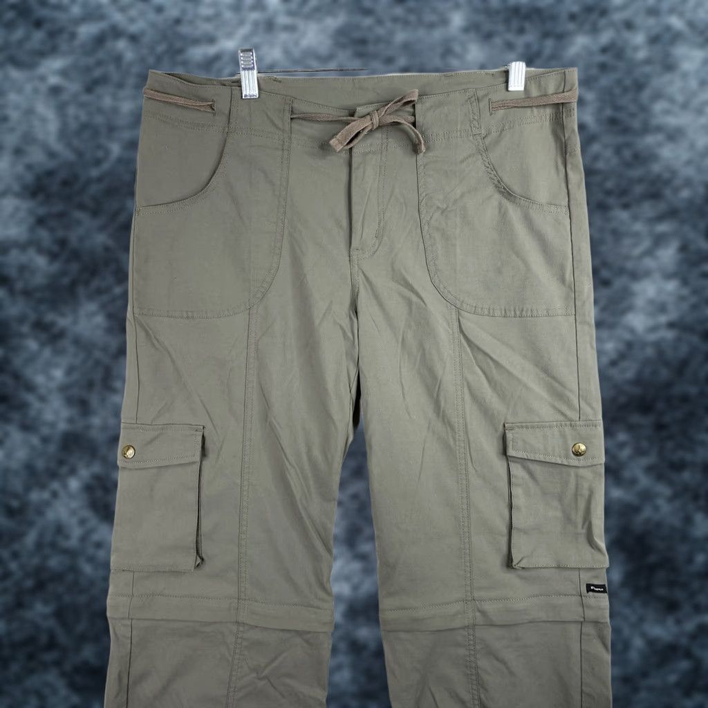 Prana Prana Convertible Cargo Pants Womens 14 Bootcut Inseam 32 Brown Nylon Spandex Zipper Outdoor Hiking Casual Travel Workwear Size 36" / US 14 / IT 50 - 1 Thumbnail