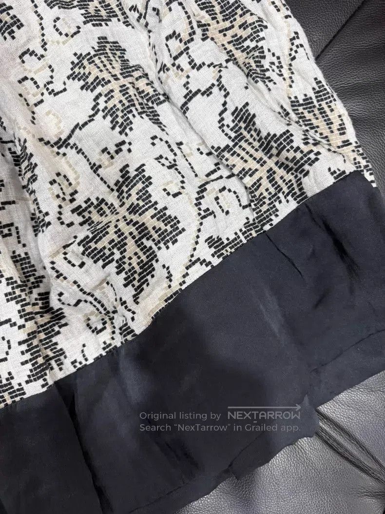 Dries Van Noten DRIES VAN NOTEN Woven Patched Maxi Skirt Size 35" - 4 Thumbnail