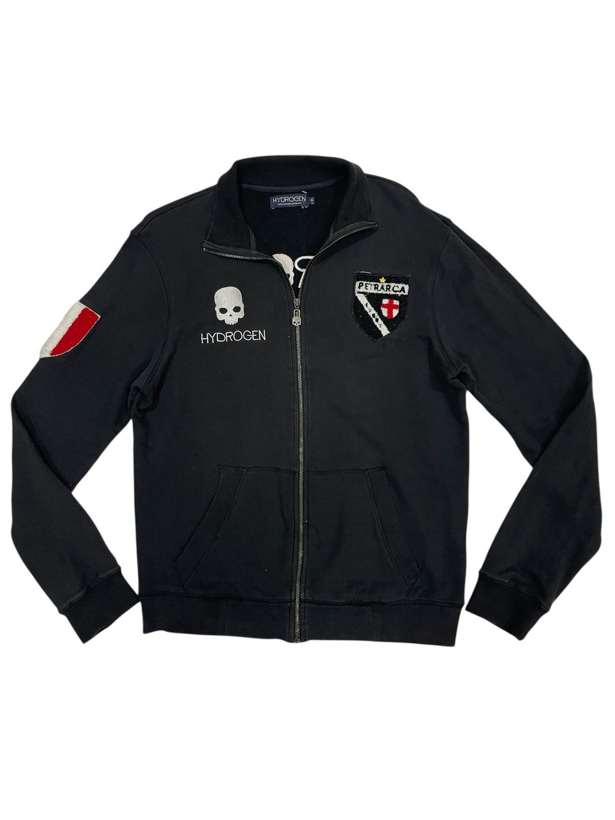 HYDROGEN Hydrogen Petrarca Trainer Jacket Zipper Embroidery Skull Size US XL / EU 56 / 4 - 2 Thumbnail
