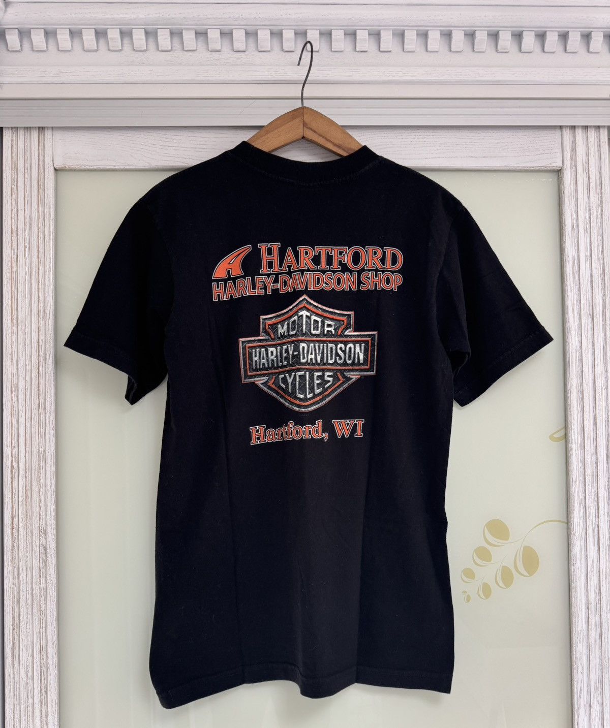 Harley Davidson Vintage Harley Davidson 2008 Fire Skull T-shirt Rare Tee Size US M / EU 48-50 / 2 - 2 Thumbnail