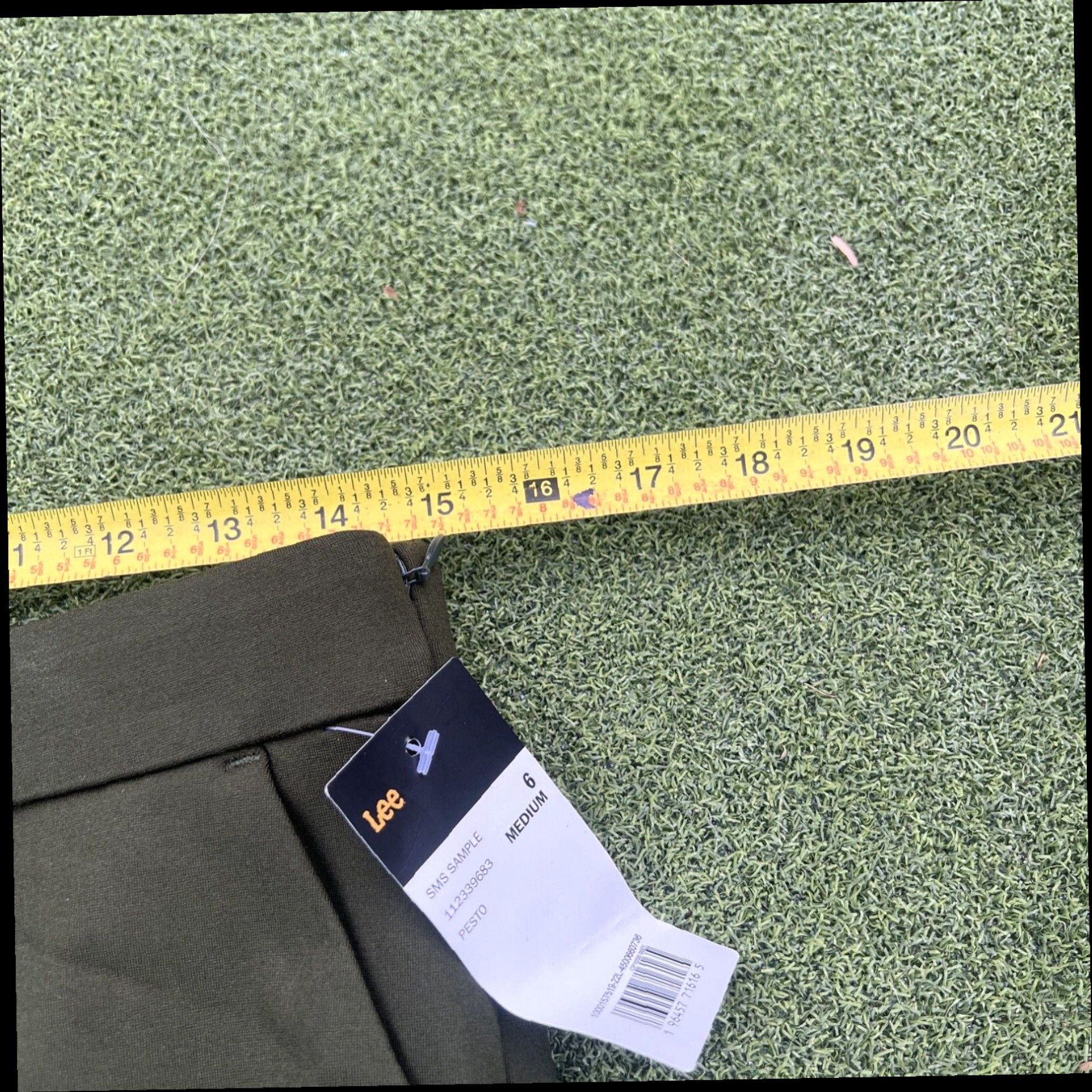 Lee Lee Pants Womens 6M Dark Green Straight Leg Trouser Regular Fit Mid Rise Zip Fly Size 28" / US 6 / IT 42 - 7 Thumbnail