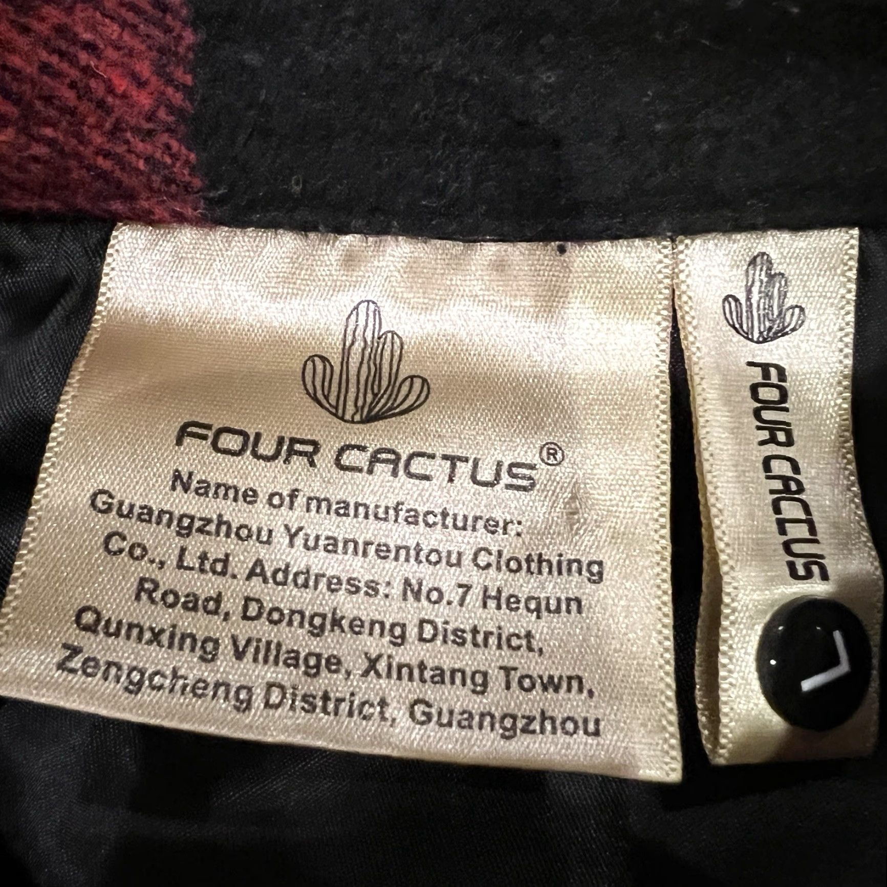 Vintage In Style Of Denim Tears Four Cactus Shacket Red Flannel Size Large Size US L / EU 52-54 / 3 - 3 Thumbnail
