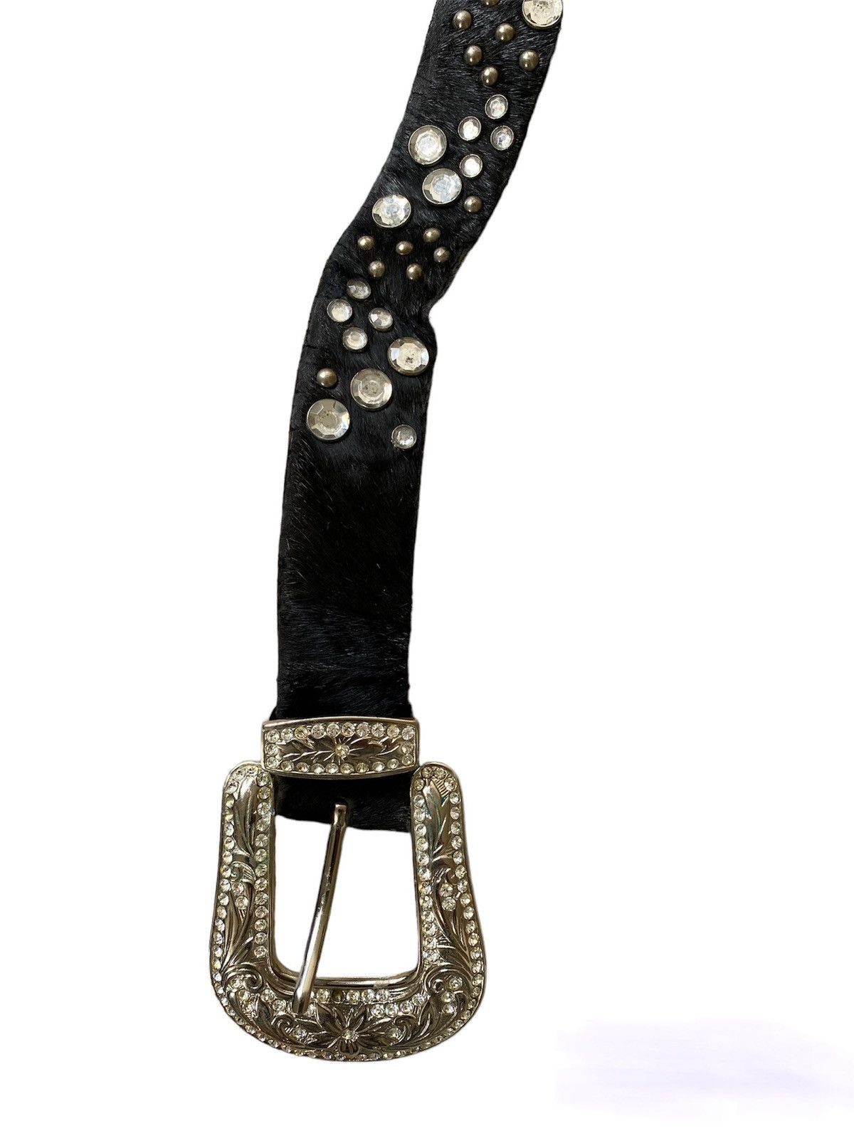 Japanese Brand Vintage HorseHide Leather Belt Western Cowboy Design Size ONE SIZE - 5 Thumbnail