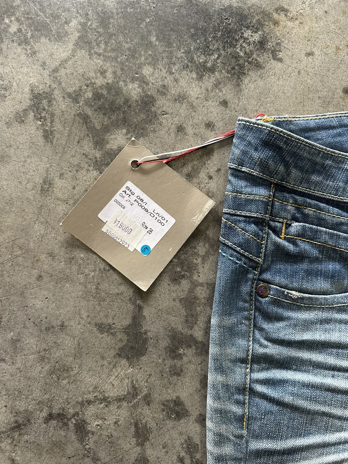 Tornado Mart Yes Zee Whisker Wash Flared Jeans Size 28" / US 6 / IT 42 - 5 Thumbnail