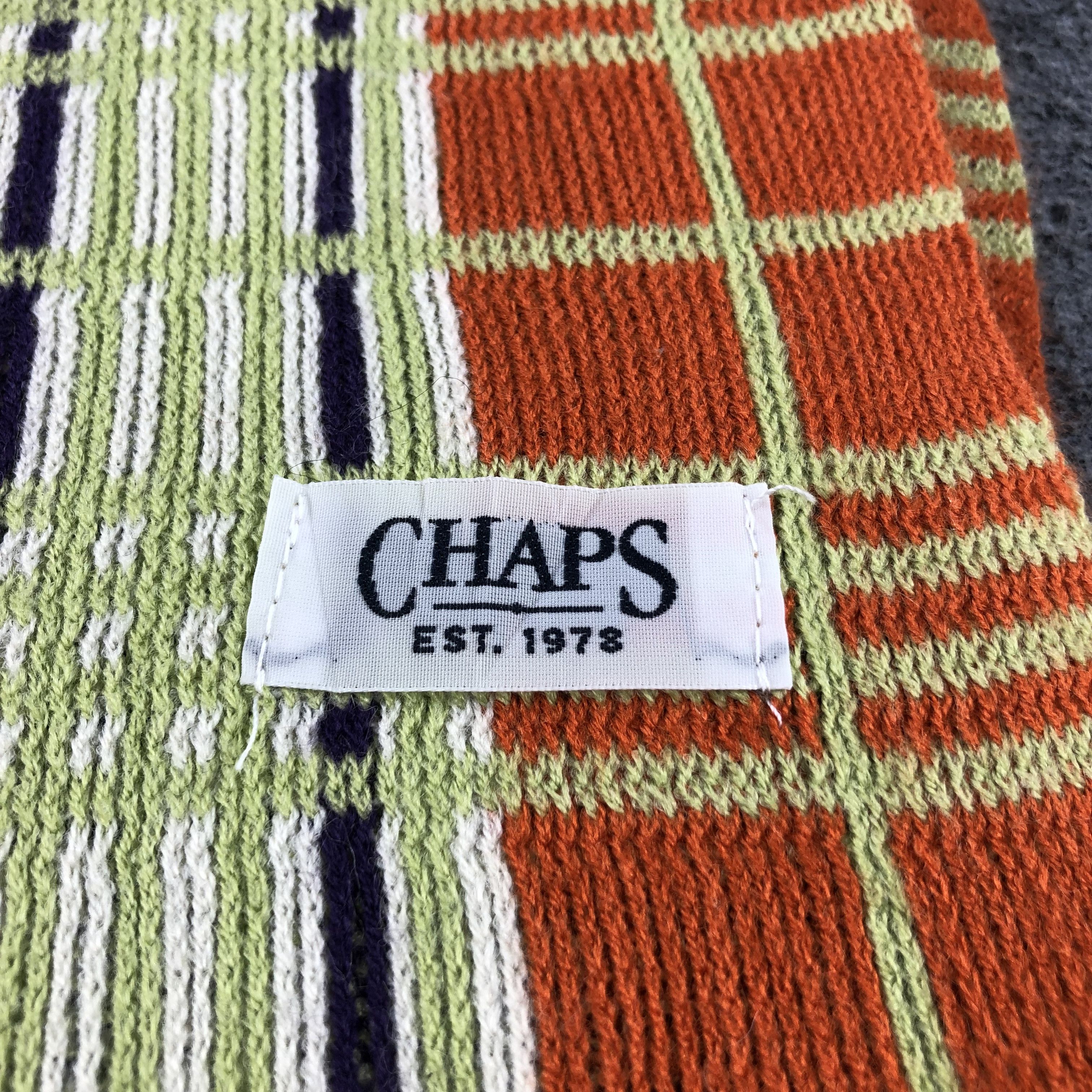 Chaps Chaps Knit Wool Scarf Muffler V622 Size ONE SIZE - 4 Thumbnail