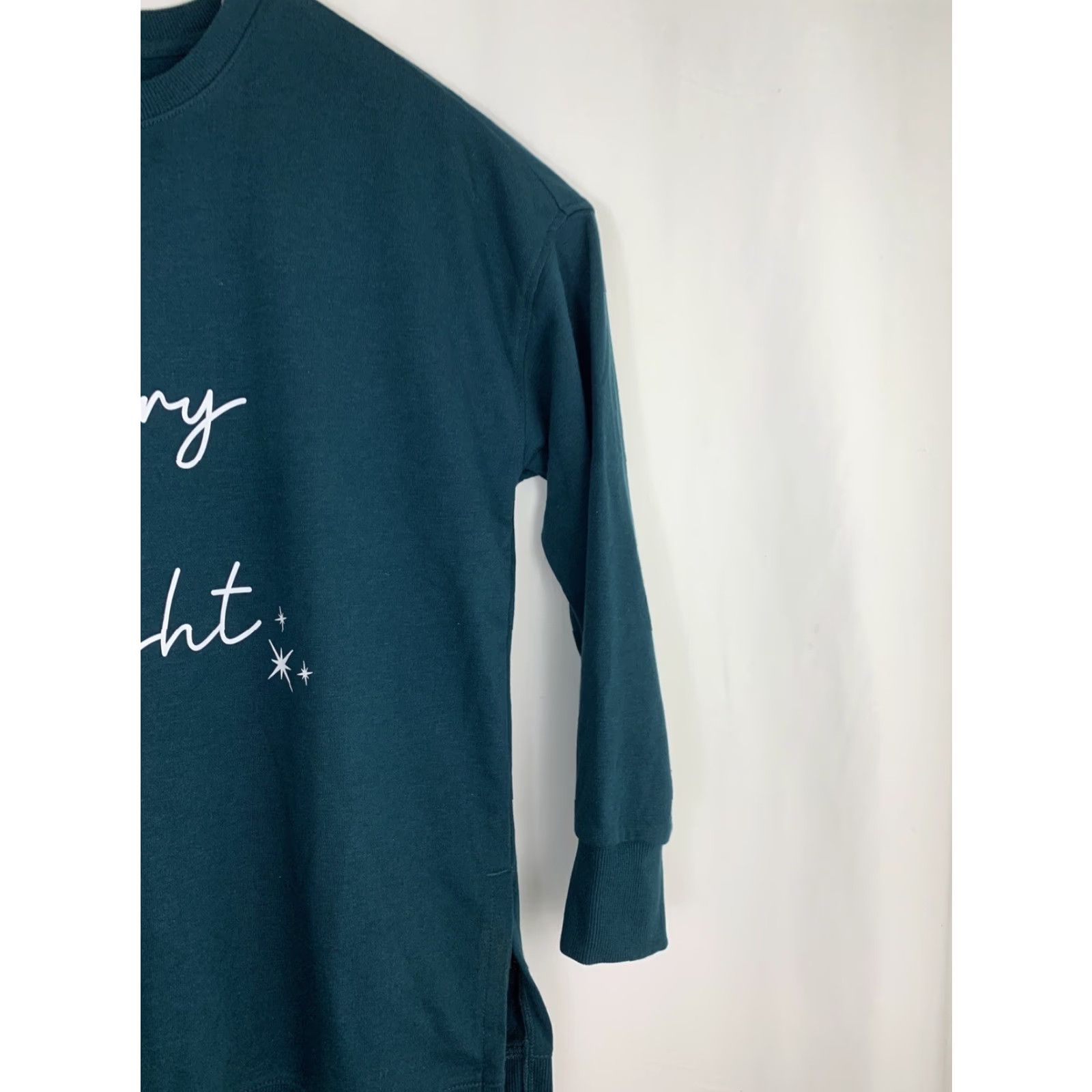 Ellen Tracy VINTAGE Ellen Tracy Womens Large Dark Green Merry Bright Christmas Crewneck Sweater Size L / US 10 / IT 46 - 4 Thumbnail