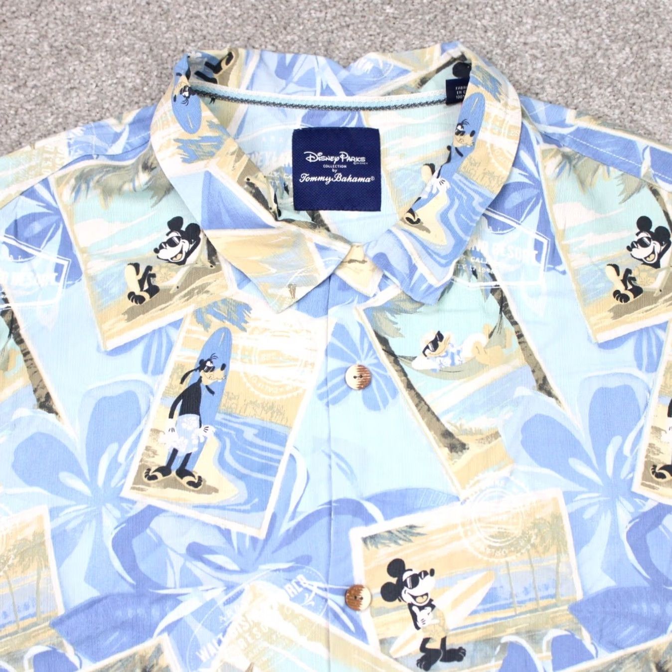 Tommy Bahama VINTAGE Tommy Bahama x Disney Parks Shirt Mens 3XL Blue Mickey Goofy Silk Hawaiian S/S Size US XXL / EU 58 / 5 - 4 Thumbnail