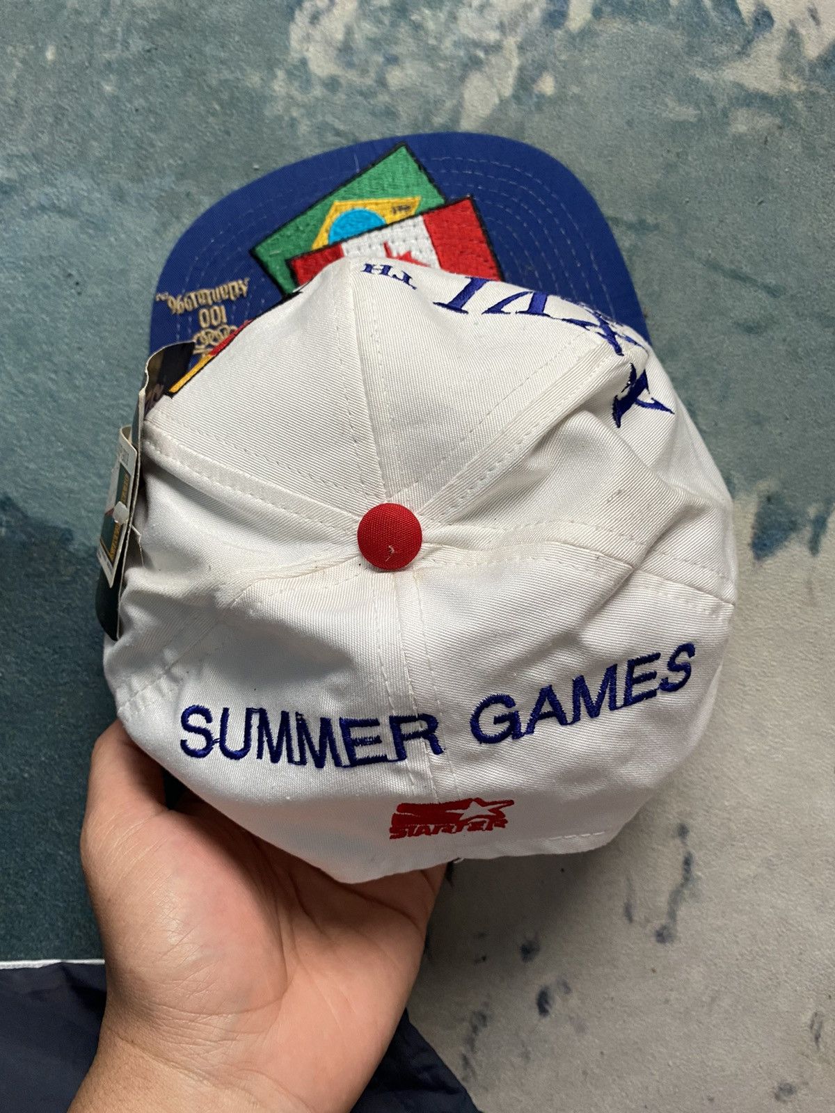 Starter Vintage NWT Olympics USA Atlanta 1996 Snapback Cap Size ONE SIZE - 6 Thumbnail