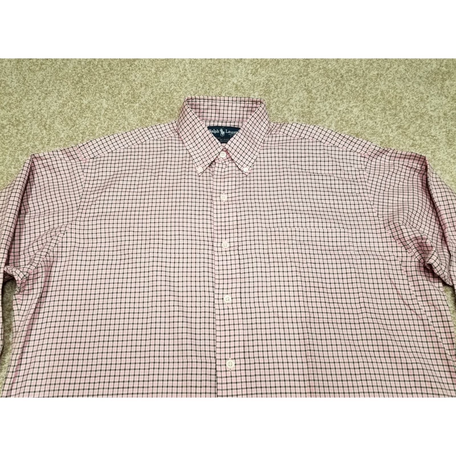 Ralph Lauren Ralph Lauren Blake Shirt Mens Medium Pink Check 100% Cotton Long Sleeve Casual Button-Up Size US M / EU 48-50 / 2 - 2 Thumbnail