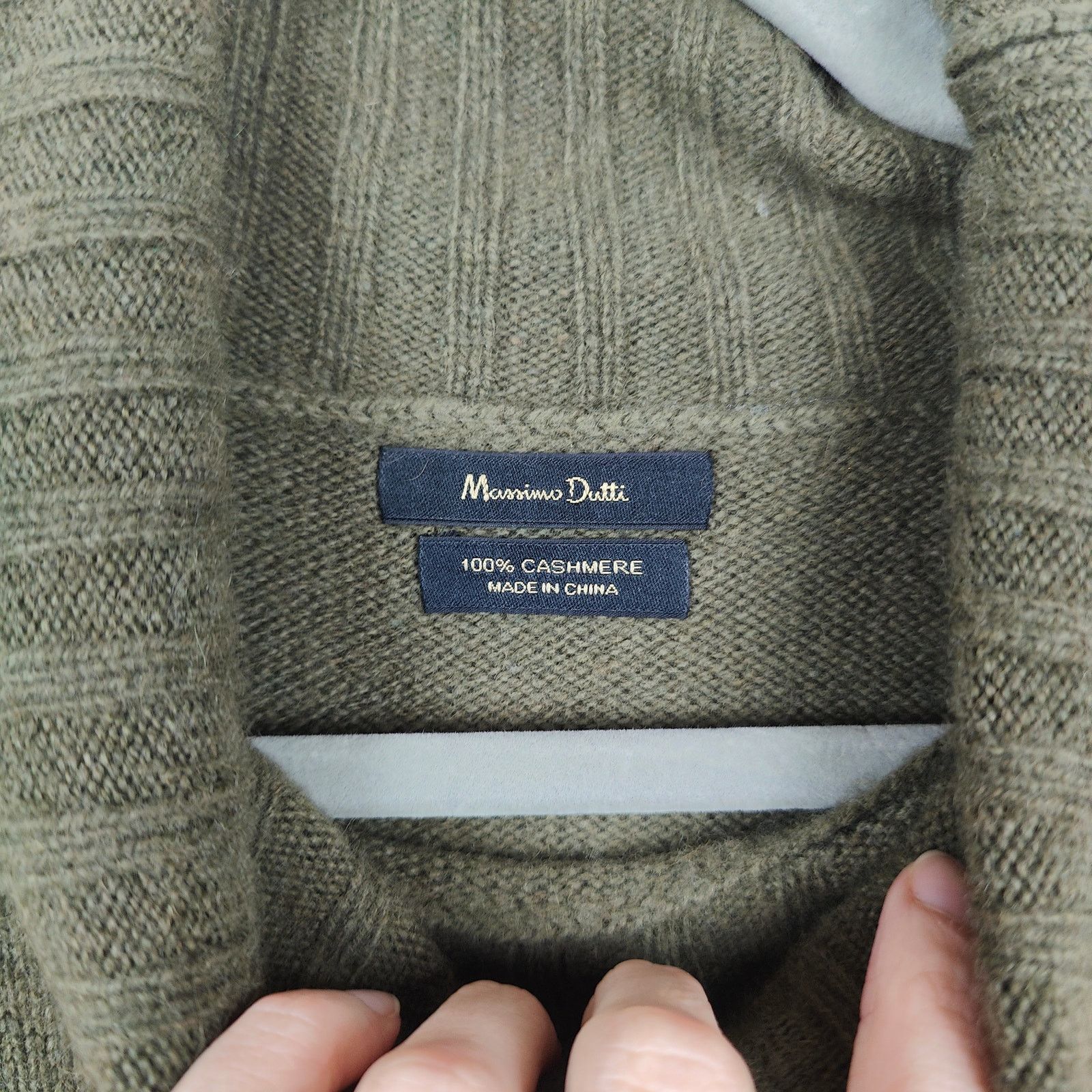 Massimo Dutti Massimo Dutti Cashmere Sweater Womens Medium Olive Green Size M / US 6-8 / IT 42-44 - 5 Thumbnail