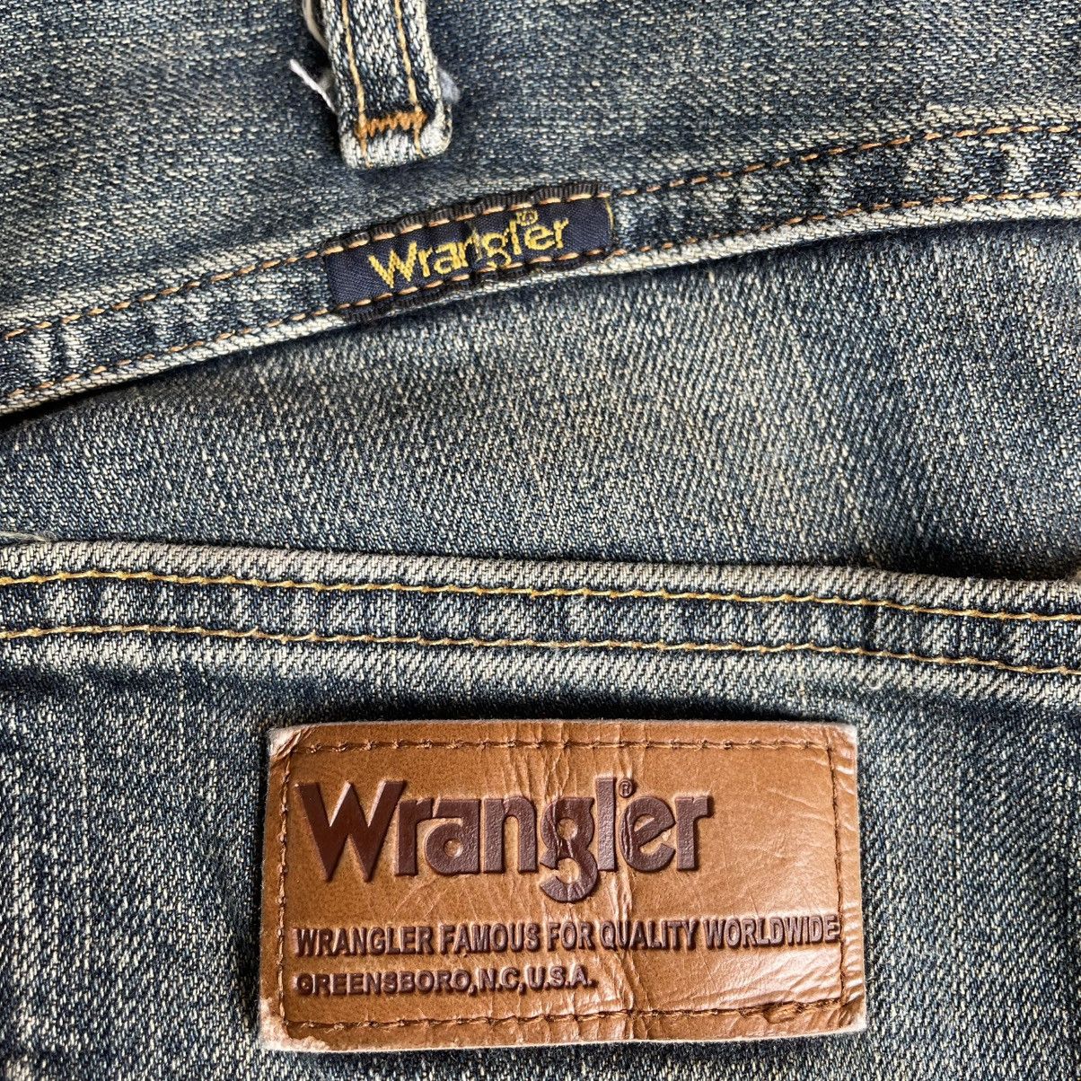 Wrangler 🔥Vintage Wrangler Stoned Washed Ripped Slim Fit Denim Jeans Size US 32 / EU 48 - 11 Thumbnail