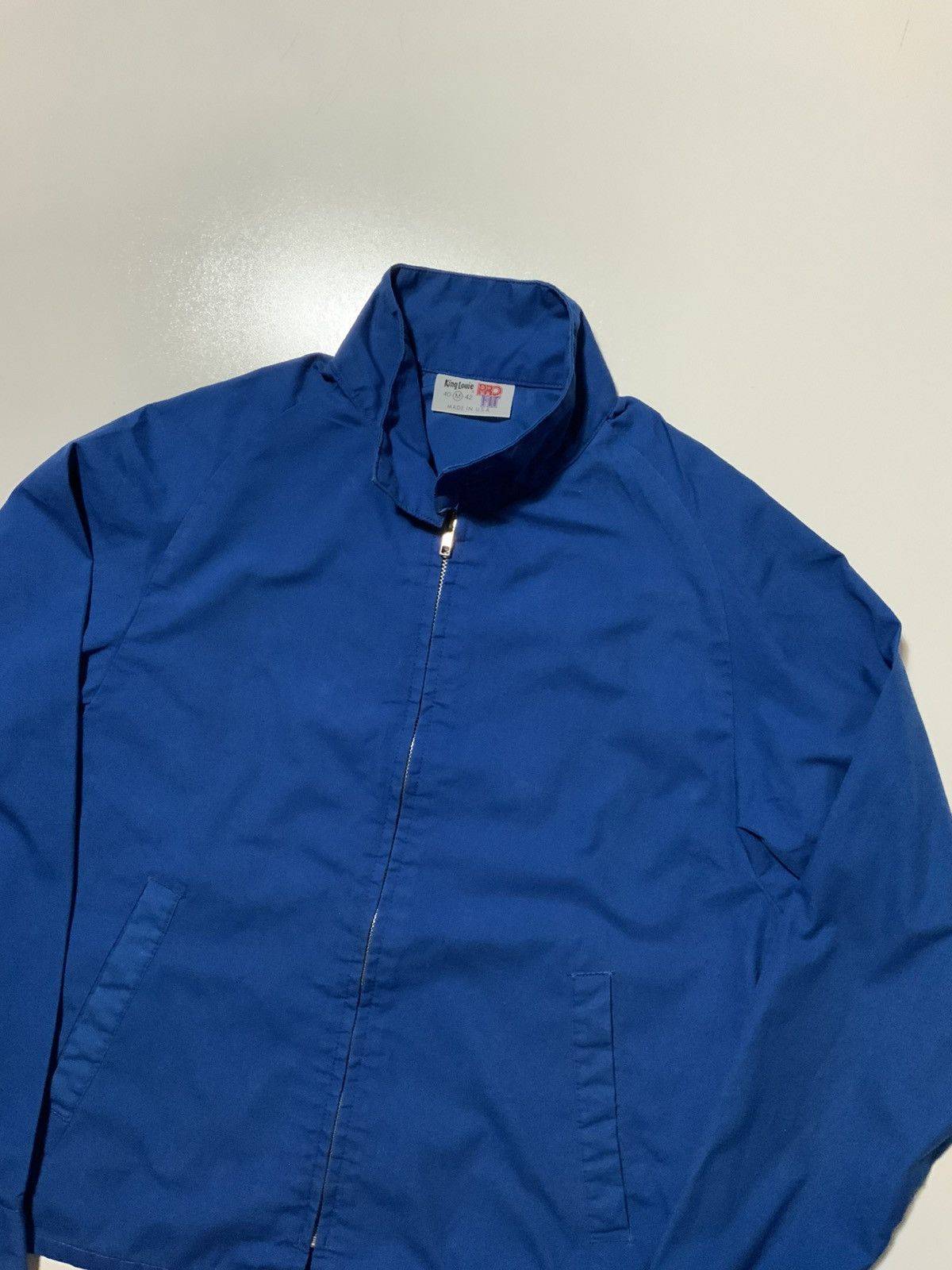 Vintage Vintage 70s 80s King Louie Work Blue Union Made Zip Jacket Size US M / EU 48-50 / 2 - 3 Thumbnail