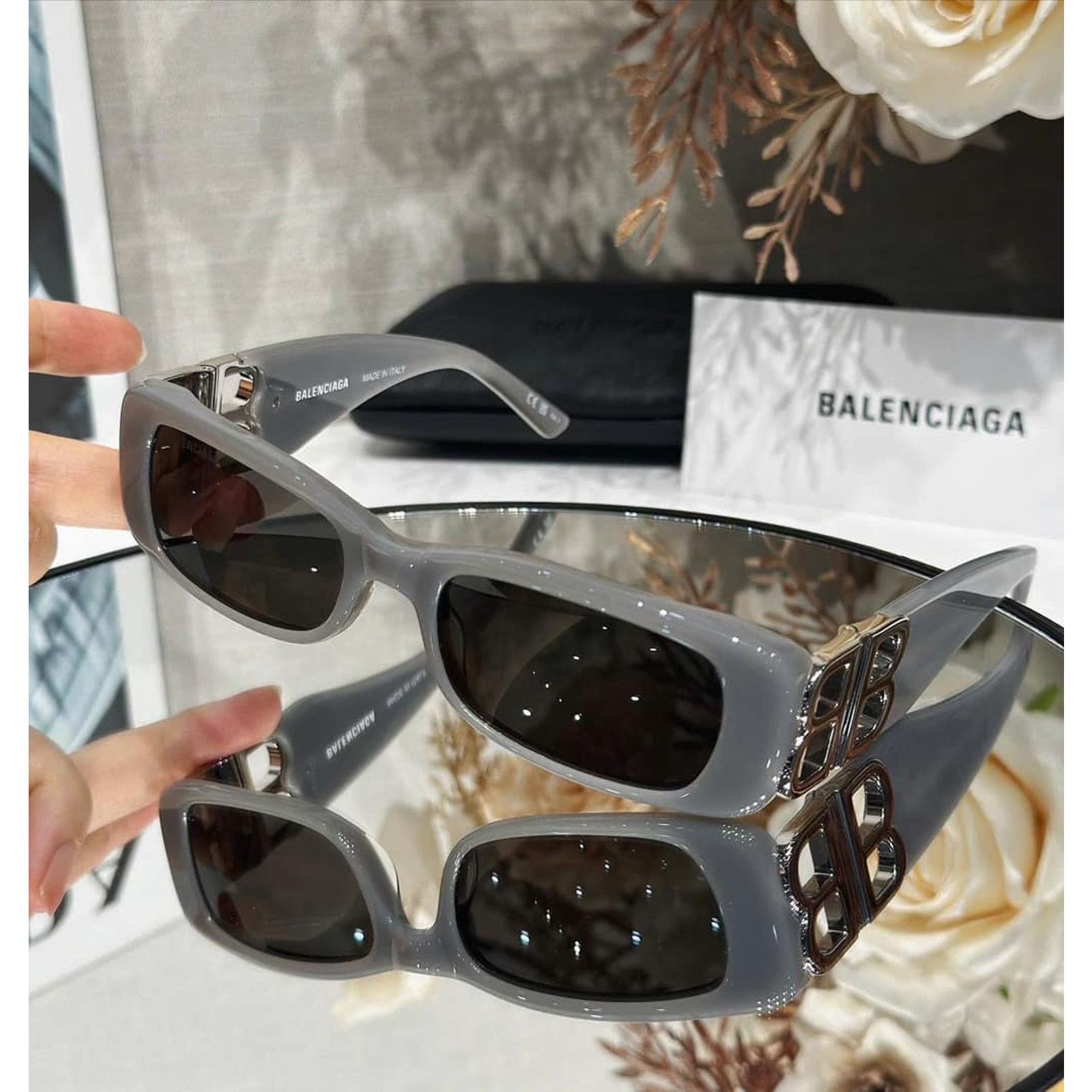 Balenciaga BALENCIAGA BB0096S-022(BB0096S-022-51) Size ONE SIZE - 10 Thumbnail