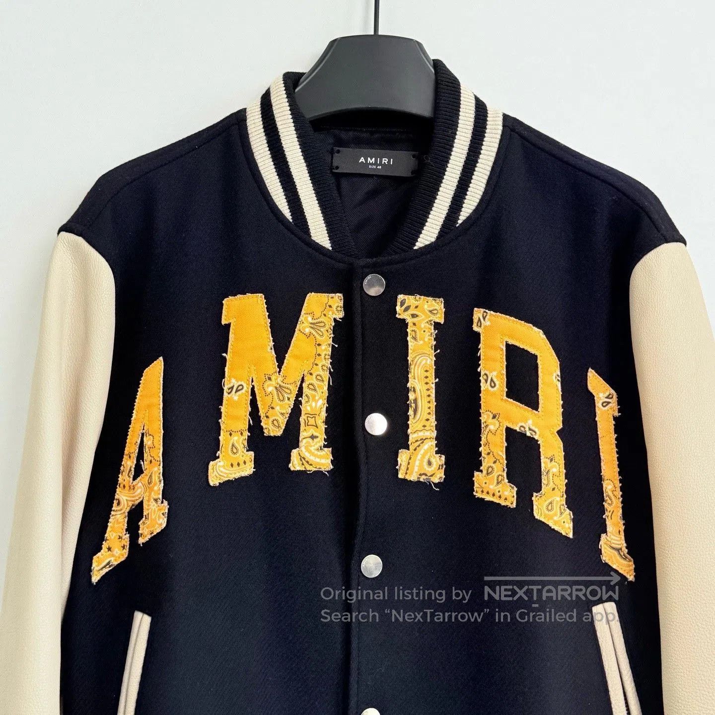 Amiri AMIRI 25FW Logo Patch Baseball Jacket. Size US M / EU 48-50 / 2 - 2 Thumbnail