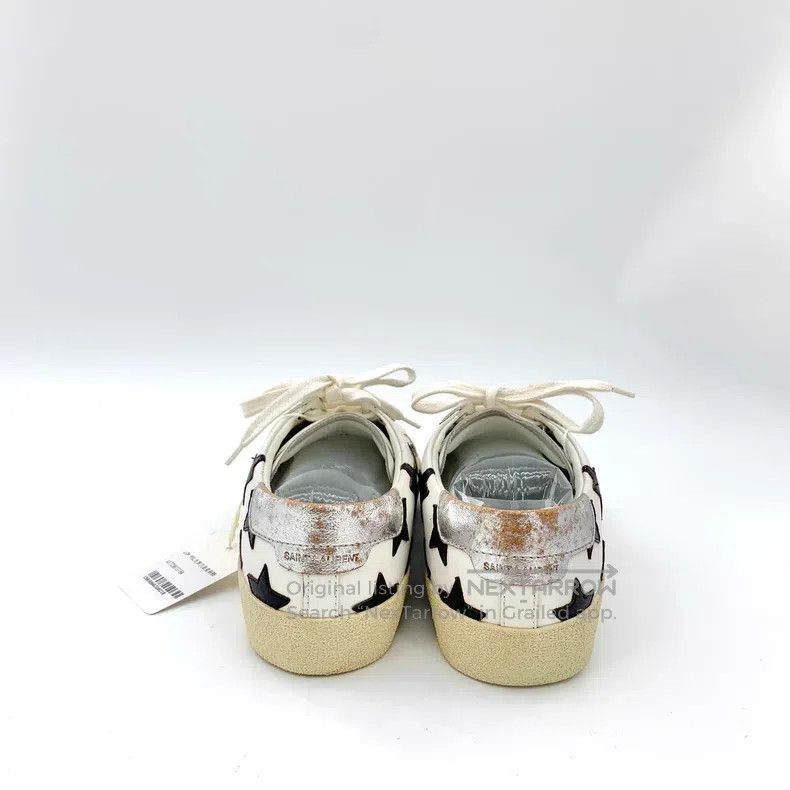 Saint Laurent Paris Saint Laurent Paris White Star Laced Casual Shoe Loafers Size US 6 / EU 39 - 4 Thumbnail