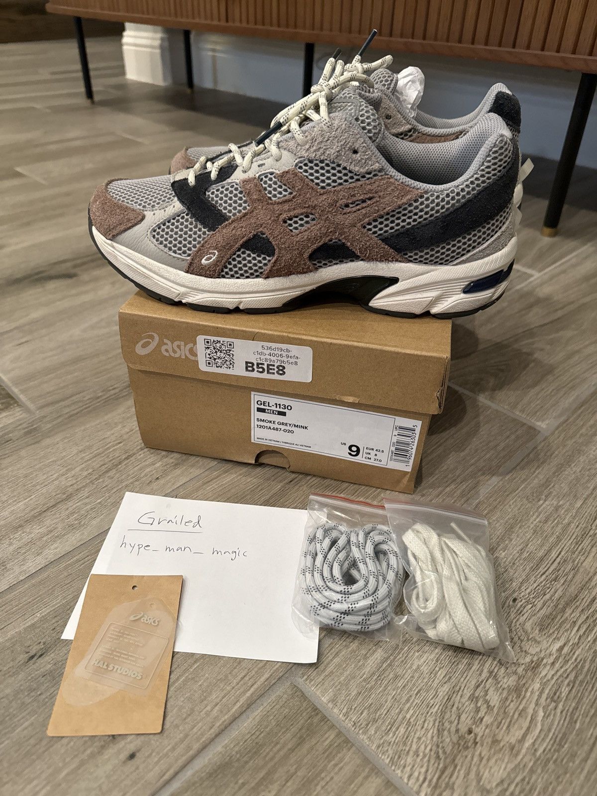 Asics Asics HAL Studios Gel-1130 Smoke Grey Mink Size US 9 / EU 42 - 1 Thumbnail