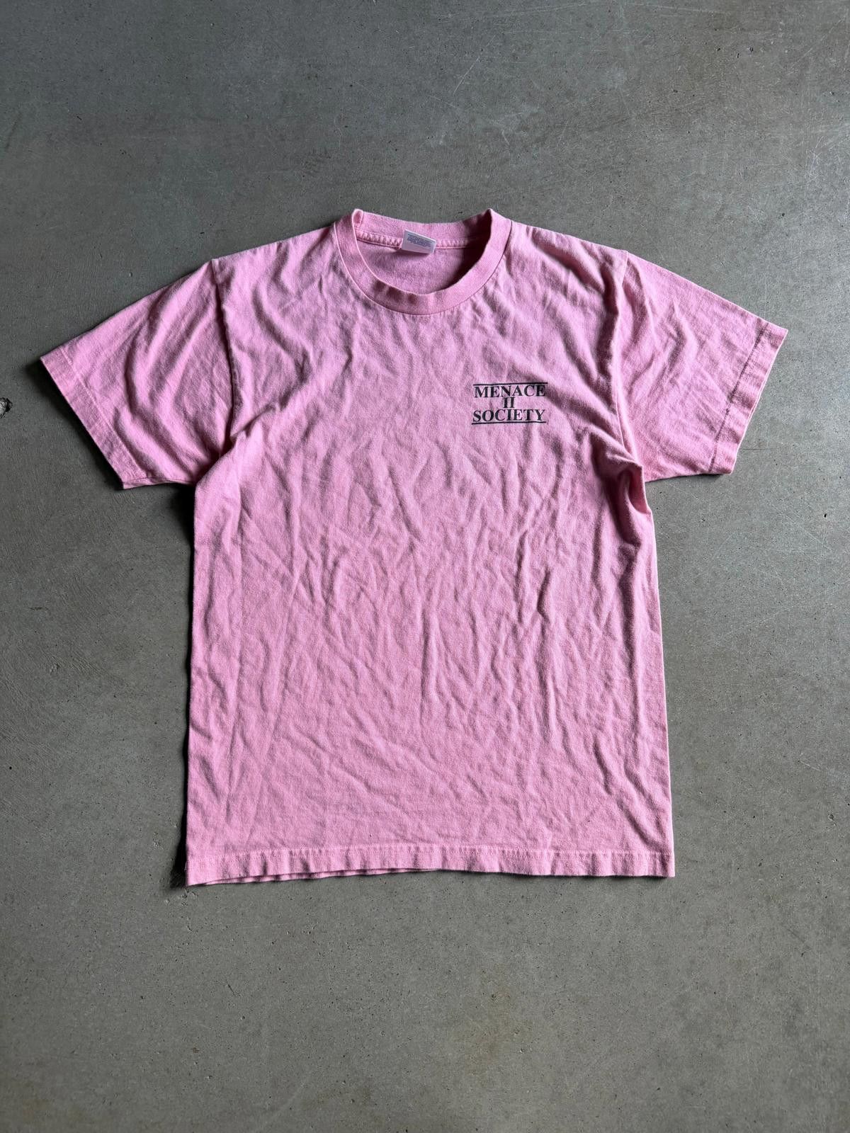 Supreme Menace 2 Society Pink Tee Sz M