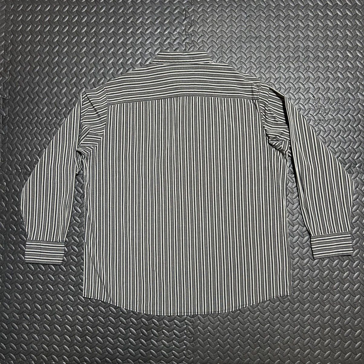 Other Axcess Claiborne Button Down Dress Shirt Striped Black XL Size US XL / EU 56 / 4 - 11 Thumbnail