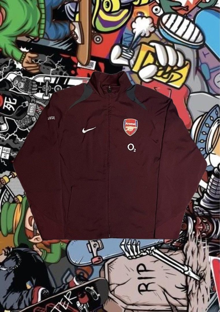 Nike Vintage Nike Arsenal 2005–06 Training Track Jacket Size US S / EU 44-46 / 1 - 1 Thumbnail