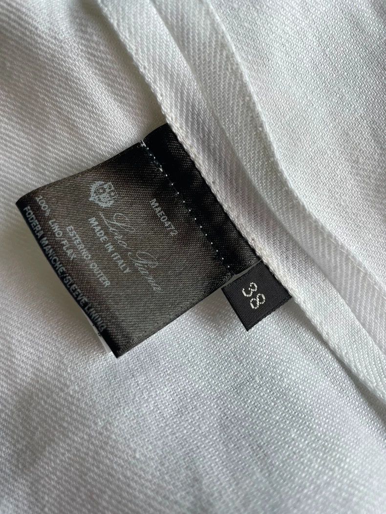 Loro Piana LORO PIANA Spring/summer new white cuff pattern linen coat Size S / US 4 / IT 40 - 7 Thumbnail