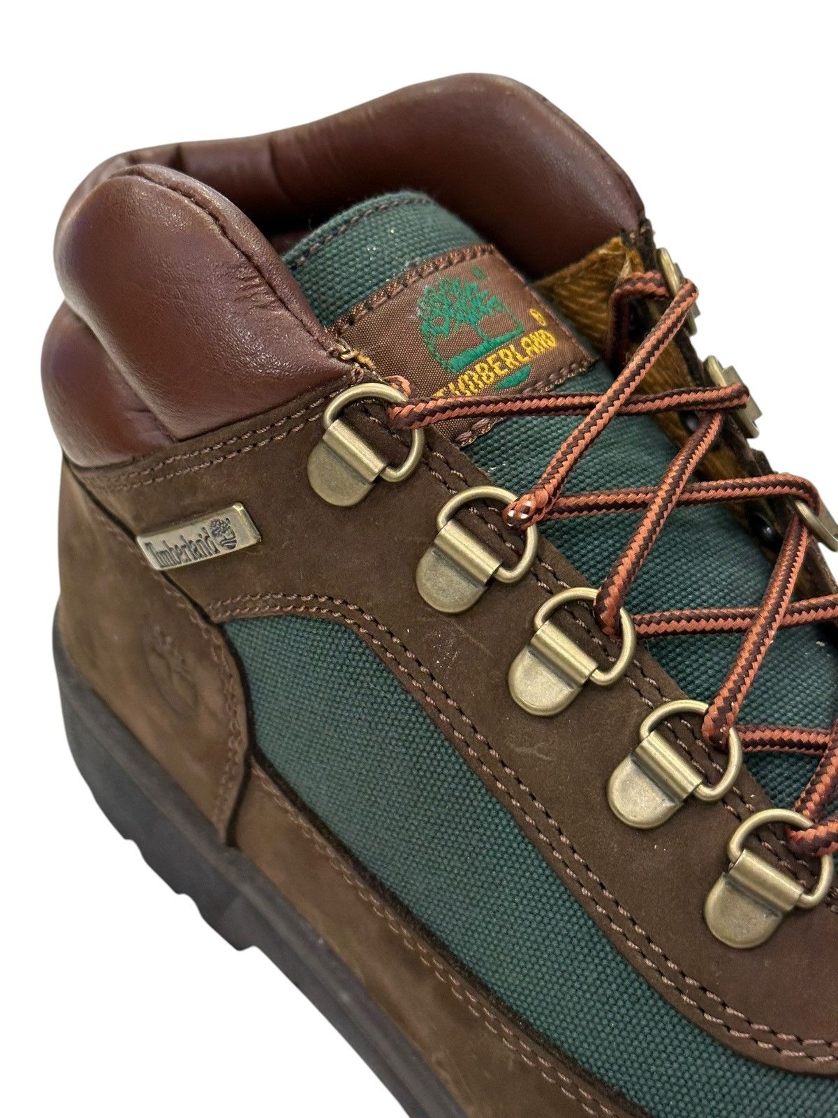 Timberland [TB016937] TIMBERLAND FIELD BOOT DARK BROWN GREEN NUBUCK Size US 5.5 / EU 38 - 7 Thumbnail