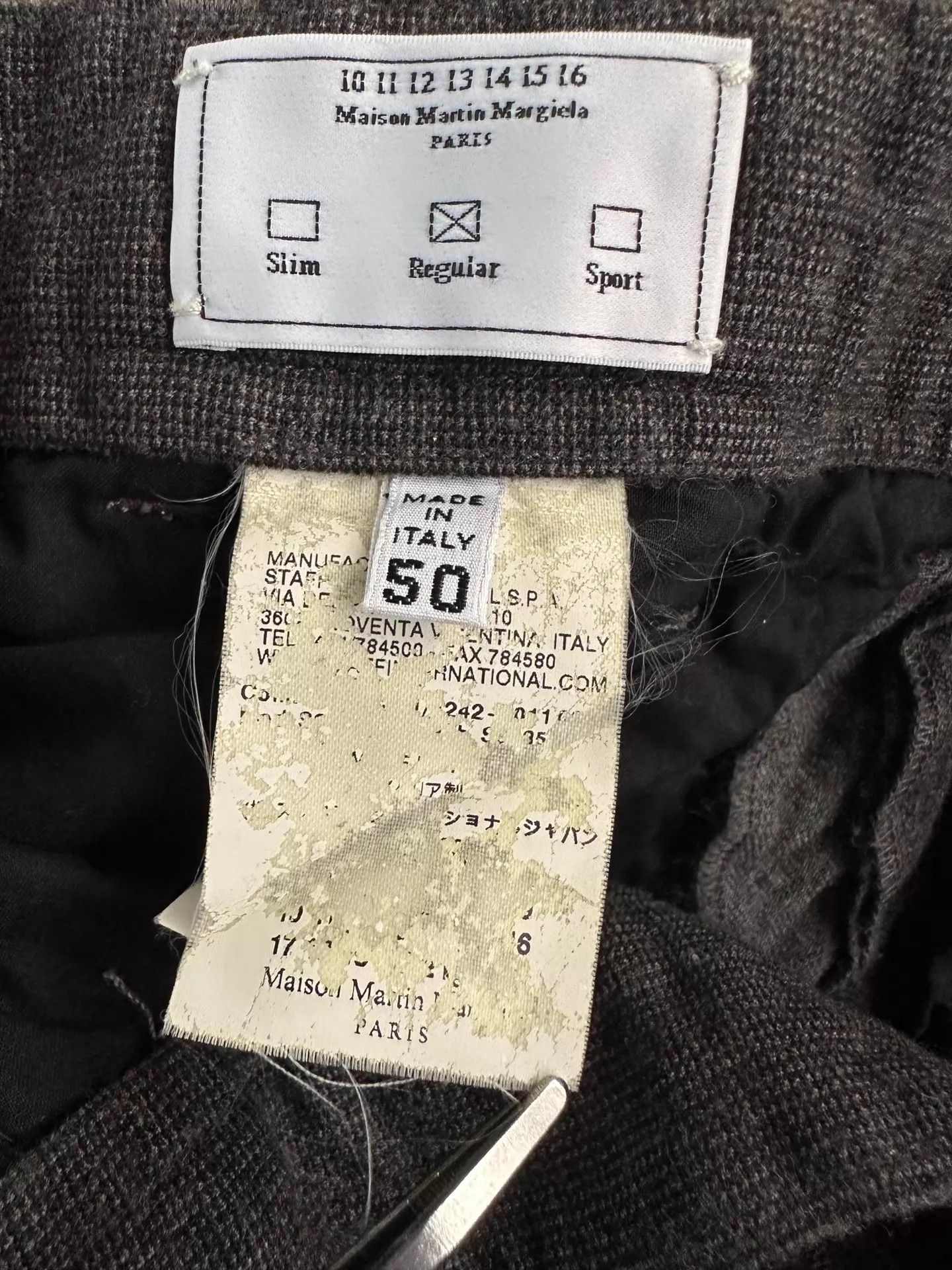 Maison Margiela MMM 10AW Cotton-Linen Color-Blocked Trousers Size US 34 / EU 50 - 4 Thumbnail