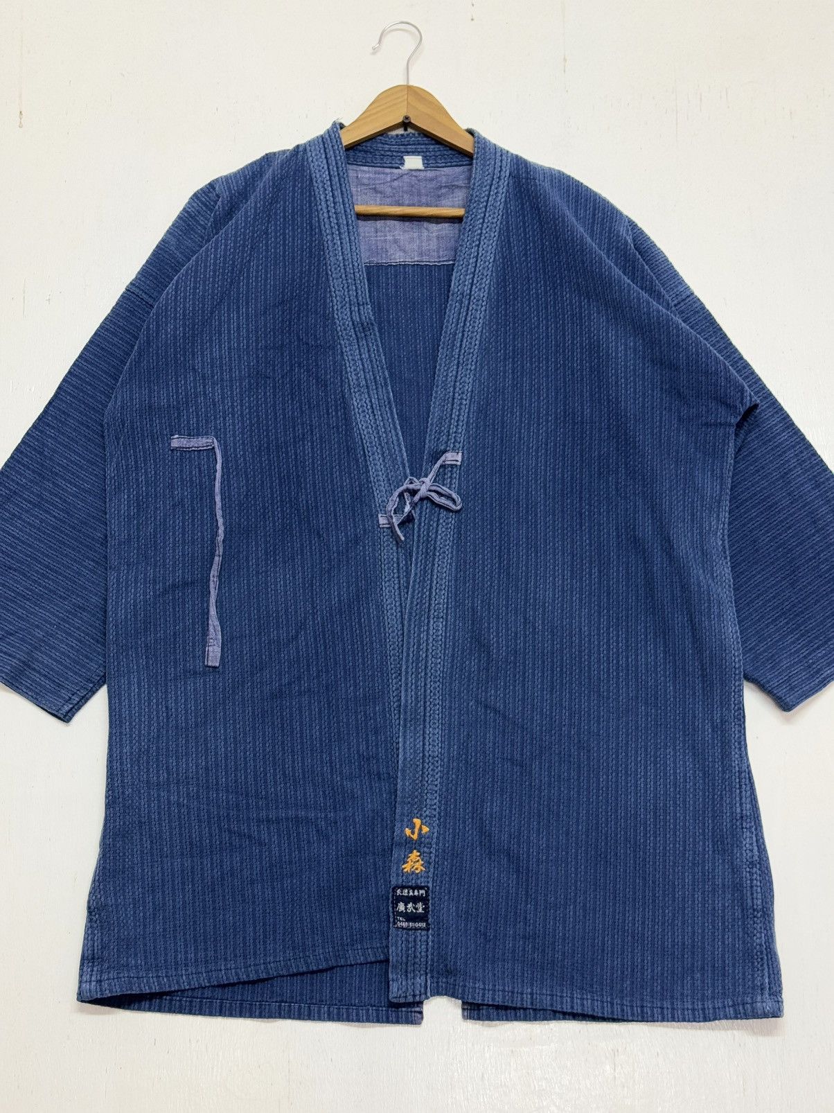 Indigo × Vintage Vintage Kimono Blue Indigo Sunfaded Size US L / EU 52-54 / 3 - 2 Thumbnail