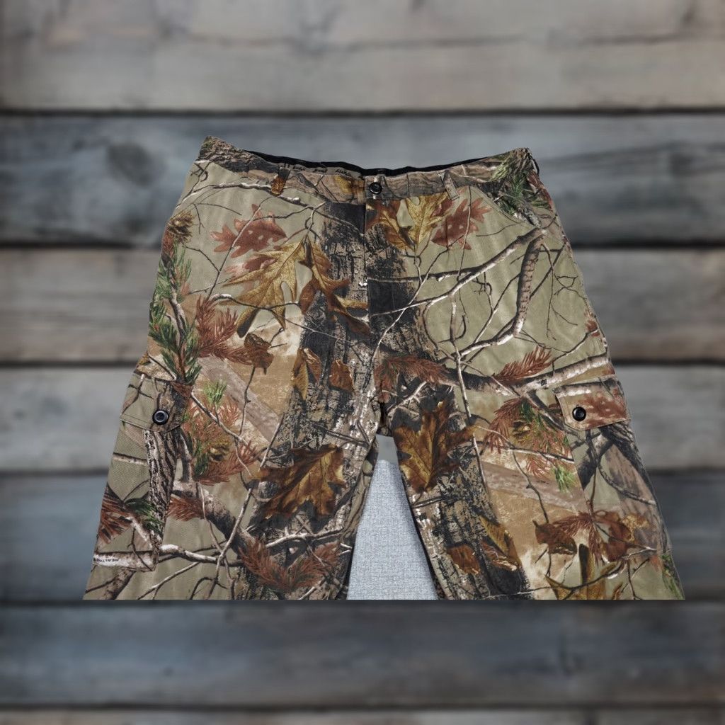 AMO VINTAGE Camo Pants Men XL Brown Woodland Lightweight Straight 5-Pocket Cargo Workwear Chino Size XL Mens Size US 36 / EU 52 - 1 Thumbnail