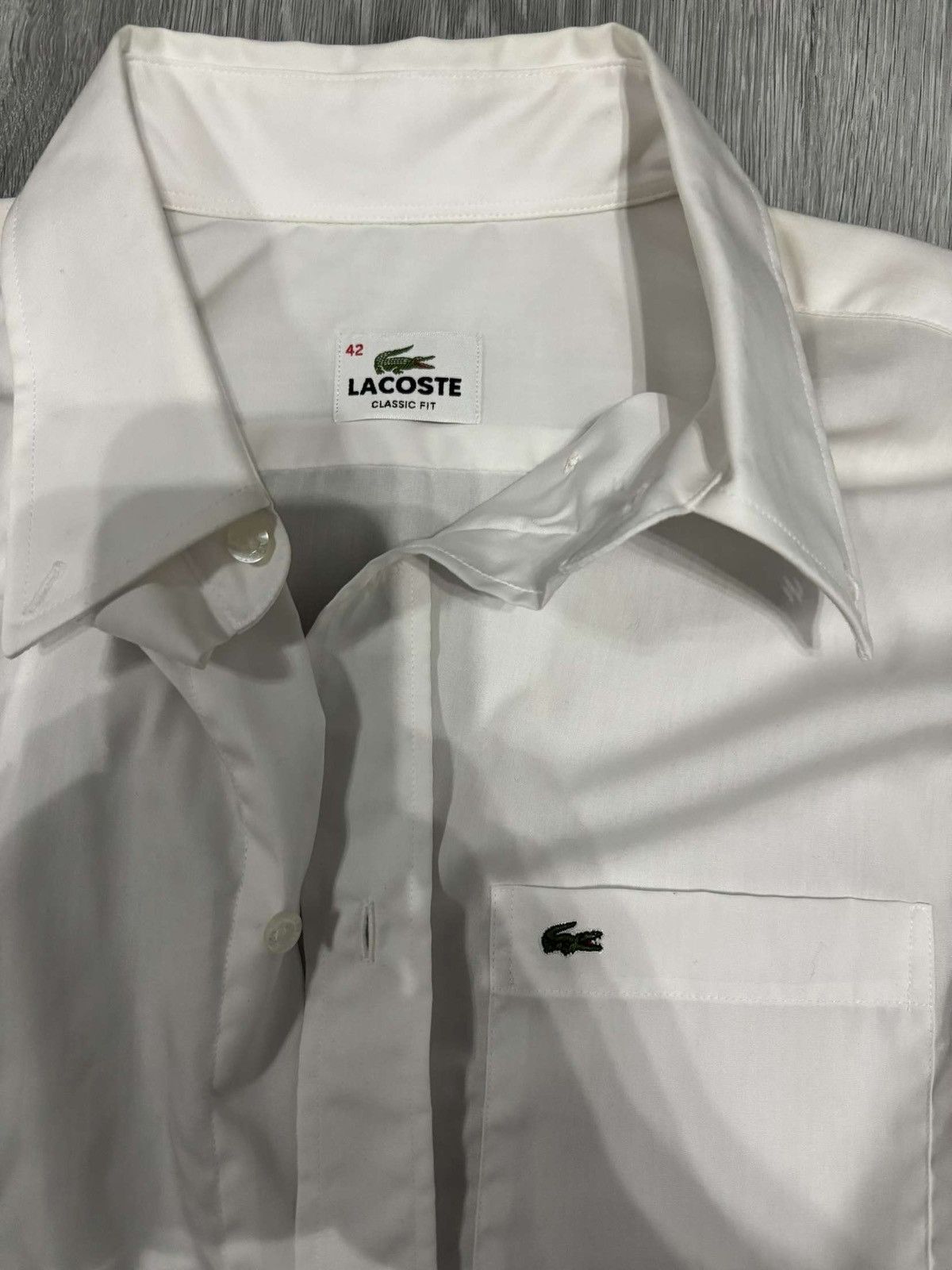 Lacoste Lacoste Classic Fit Oxford Shirt Size US L / EU 52-54 / 3 - 2 Thumbnail