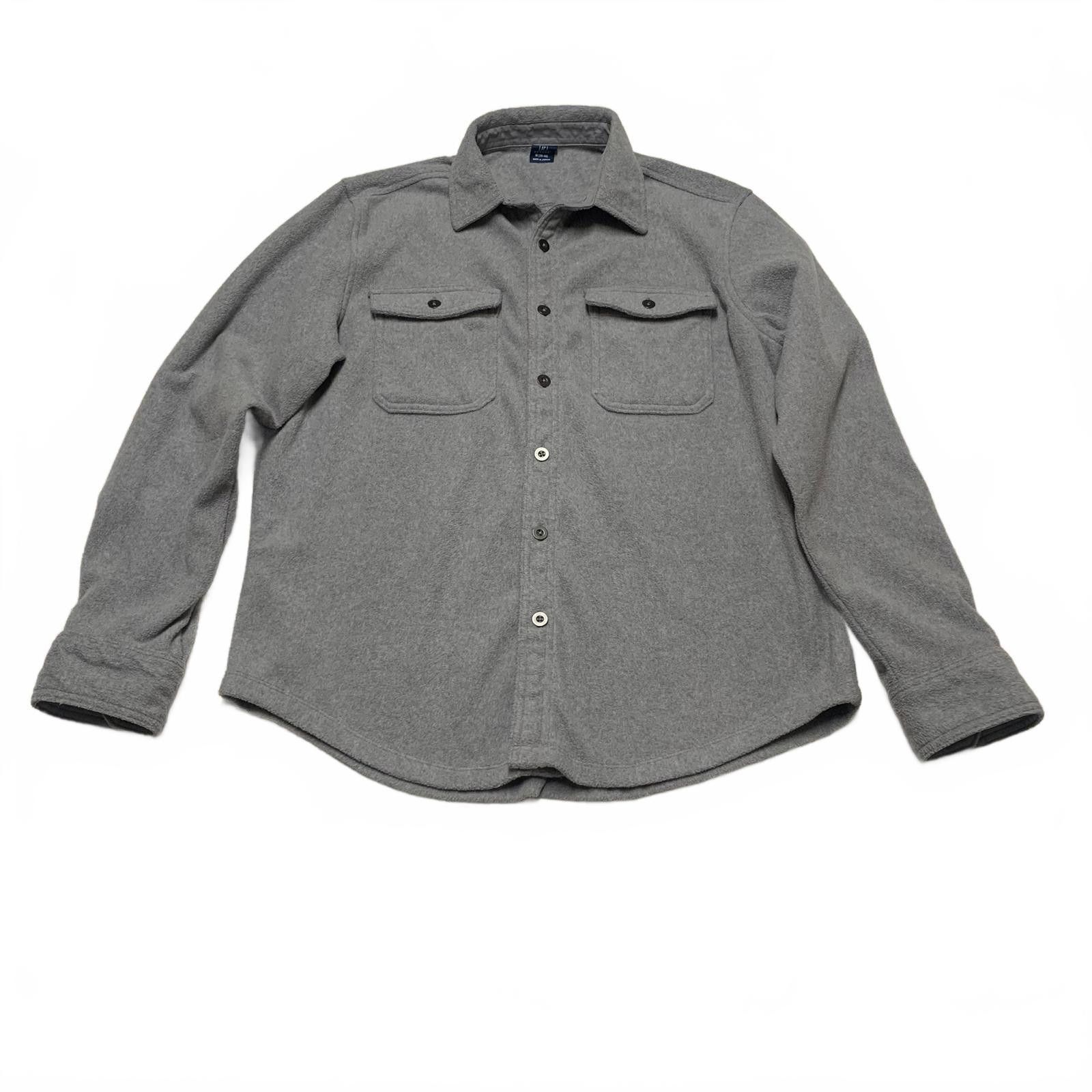 George George Men's Medium Gray Button-Up Flannel Shirt Size US M / EU 48-50 / 2 - 4 Thumbnail