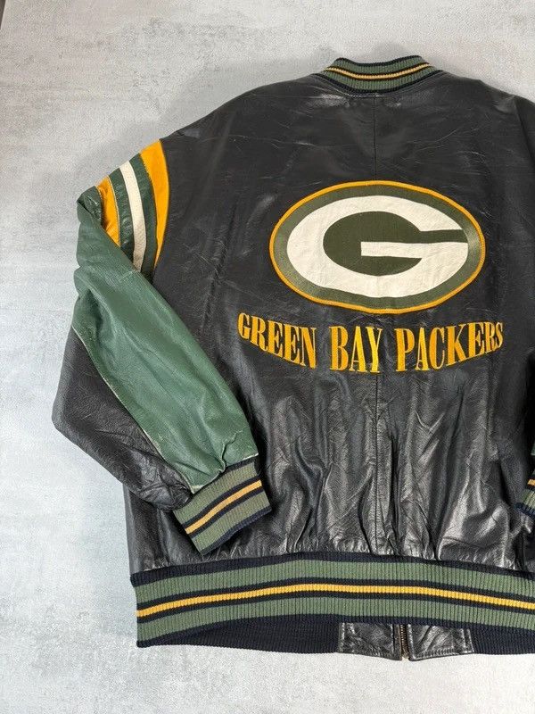 NFL Green Bay Packers NFL Leather Jacket Size US XL / EU 56 / 4 - 14 Thumbnail