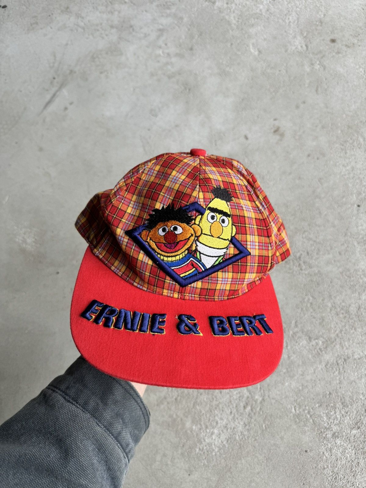 Vintage 90s Sesame Street Bert & Ernie Cartoon Hat