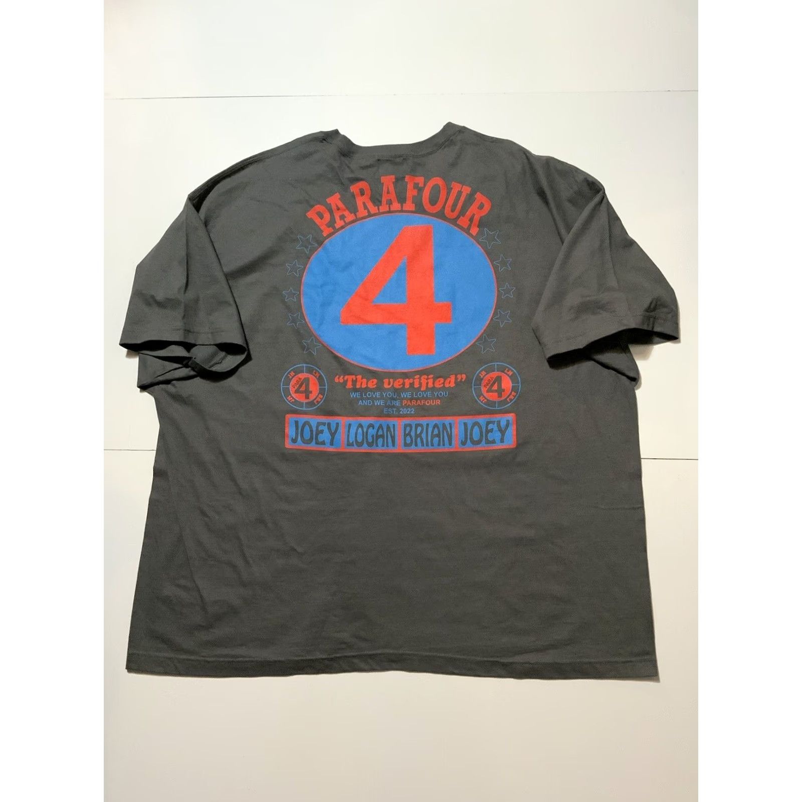 Vintage LXIX Apparel Paramore ParaFour The Verified 2023 Merch Rock Band T-Shirt Sz. 4XL Gray Mens Size US XXL / EU 58 / 5 - 2 Thumbnail