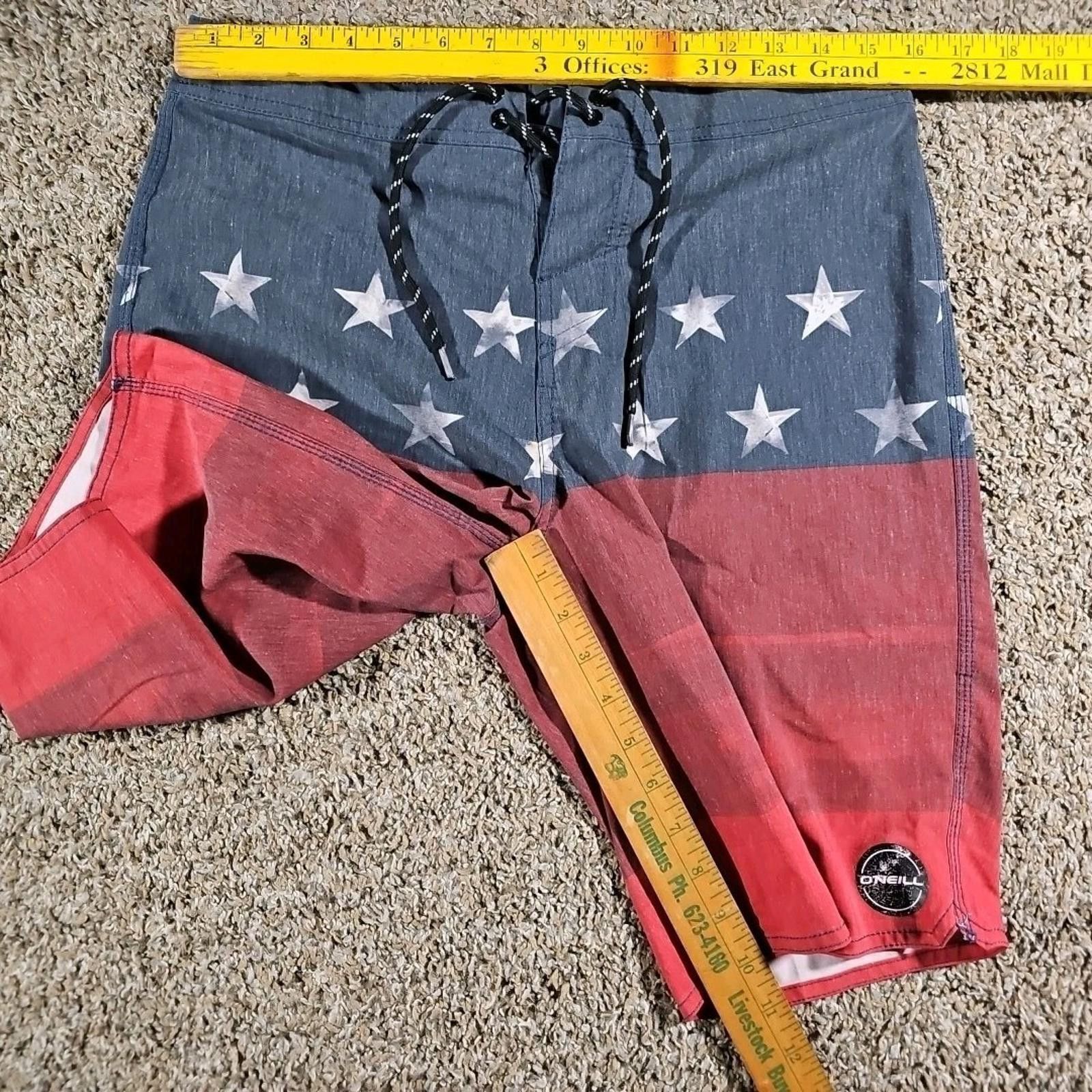 O'Neill O'Neill American Flag Sz 30 Swim Trunks Board Shorts Size US 32 / EU 48 - 5 Thumbnail