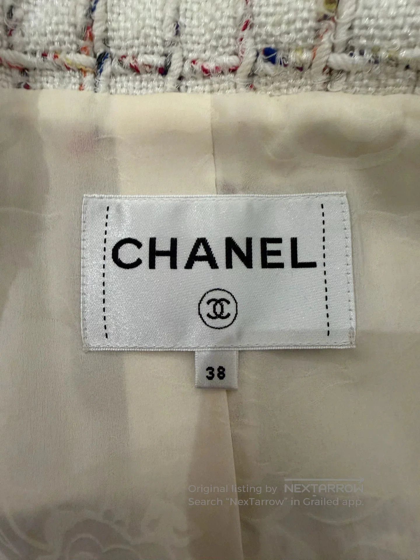 Chanel Chanel Waterfall Series Pearl White Coat. Size US M / EU 48-50 / 2 - 3 Thumbnail
