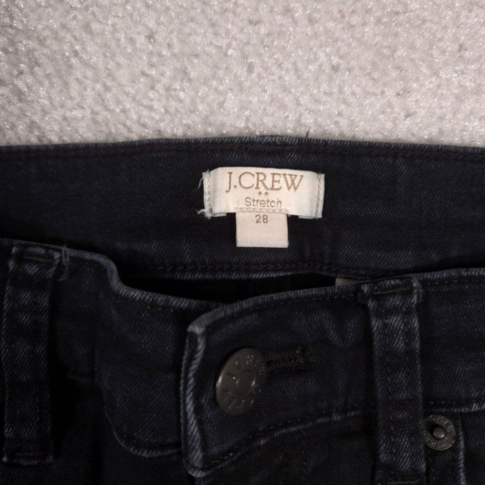 J.Crew J.CREW Jeans Womens 28 Black Charcoal Wash Mid Rise Skinny Slim Denim Jeans Size 28" / US 6 / IT 42 - 4 Thumbnail