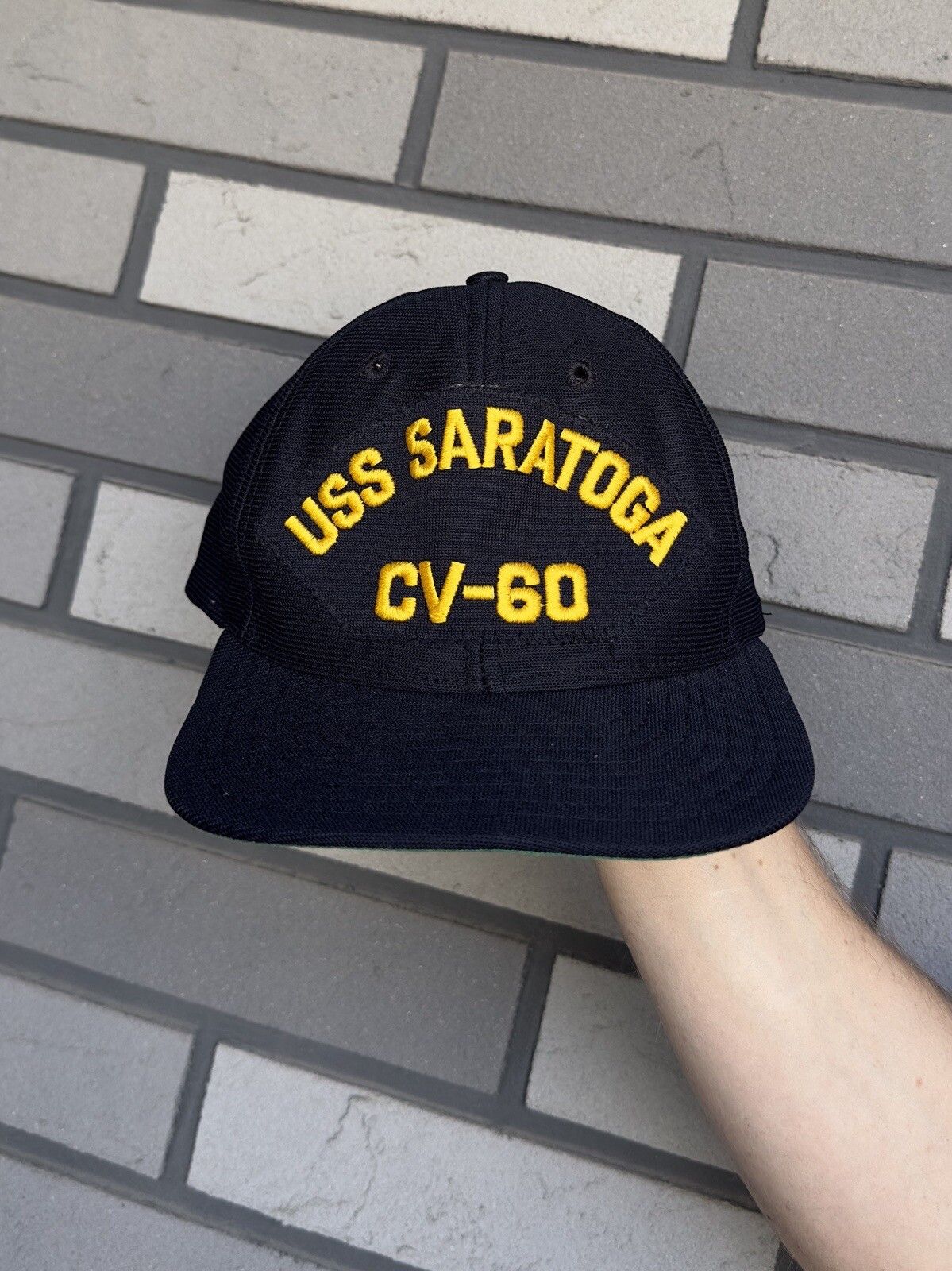 Vintage Vintage USS Saratoga CV-60 Embroidered SnapBack USA Hat Size ONE SIZE - 1 Thumbnail
