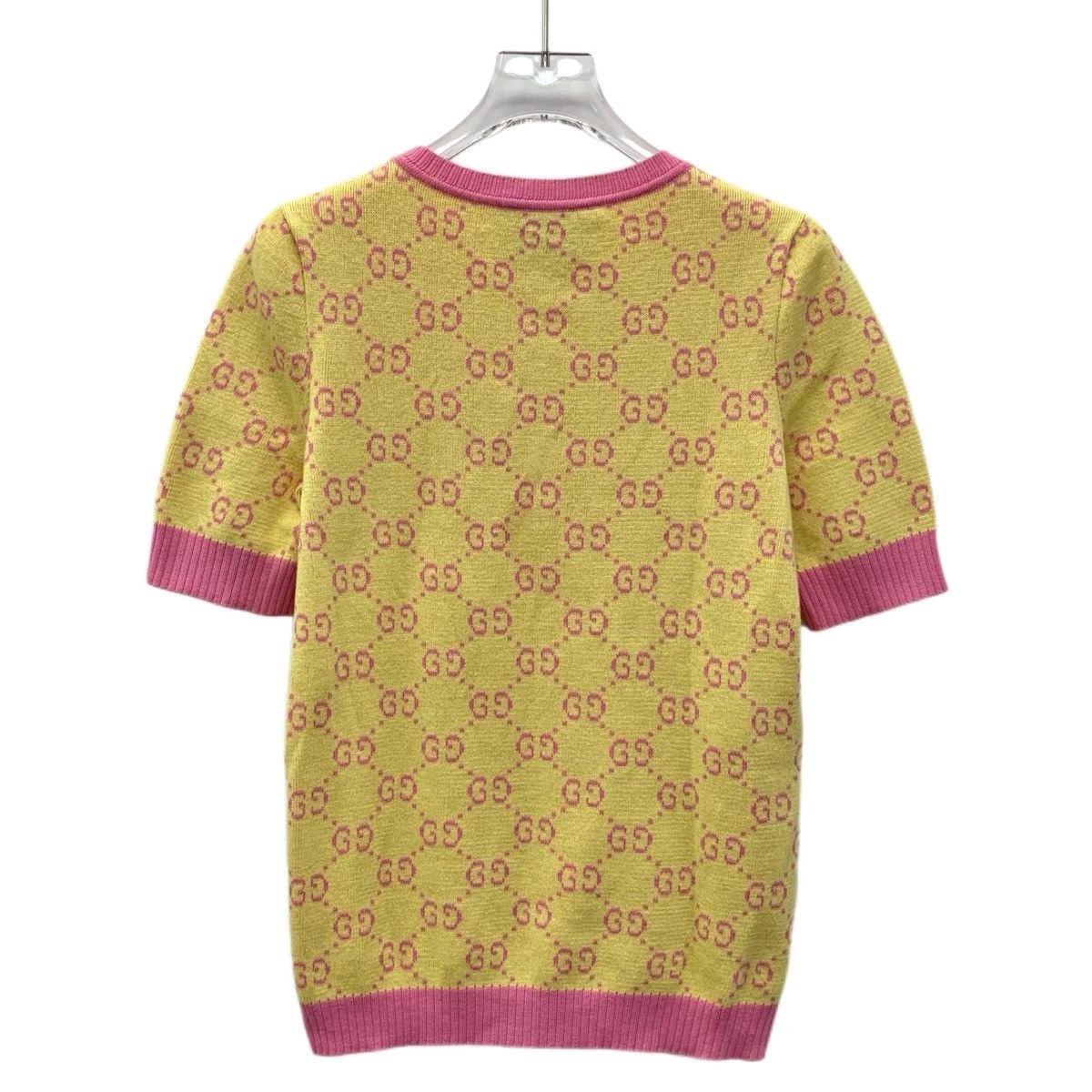 Gucci Gucci Logo All Over Print Cotton Short Sleeve Knit Size S / US 4 / IT 40 - 2 Thumbnail
